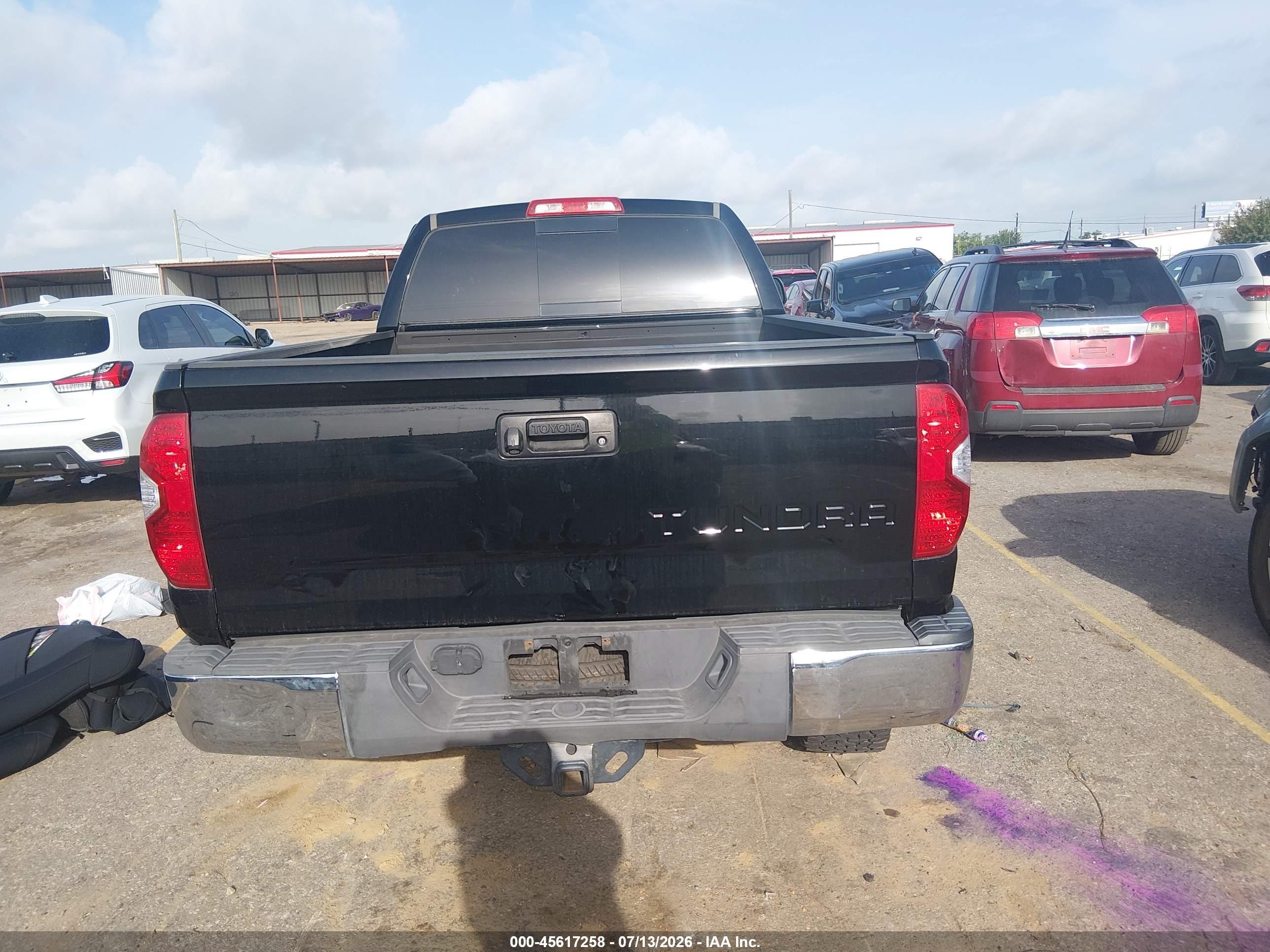 2015 Toyota Tundra Sr5 5.7l V8 Black vin: 5TFRY5F12FX191904