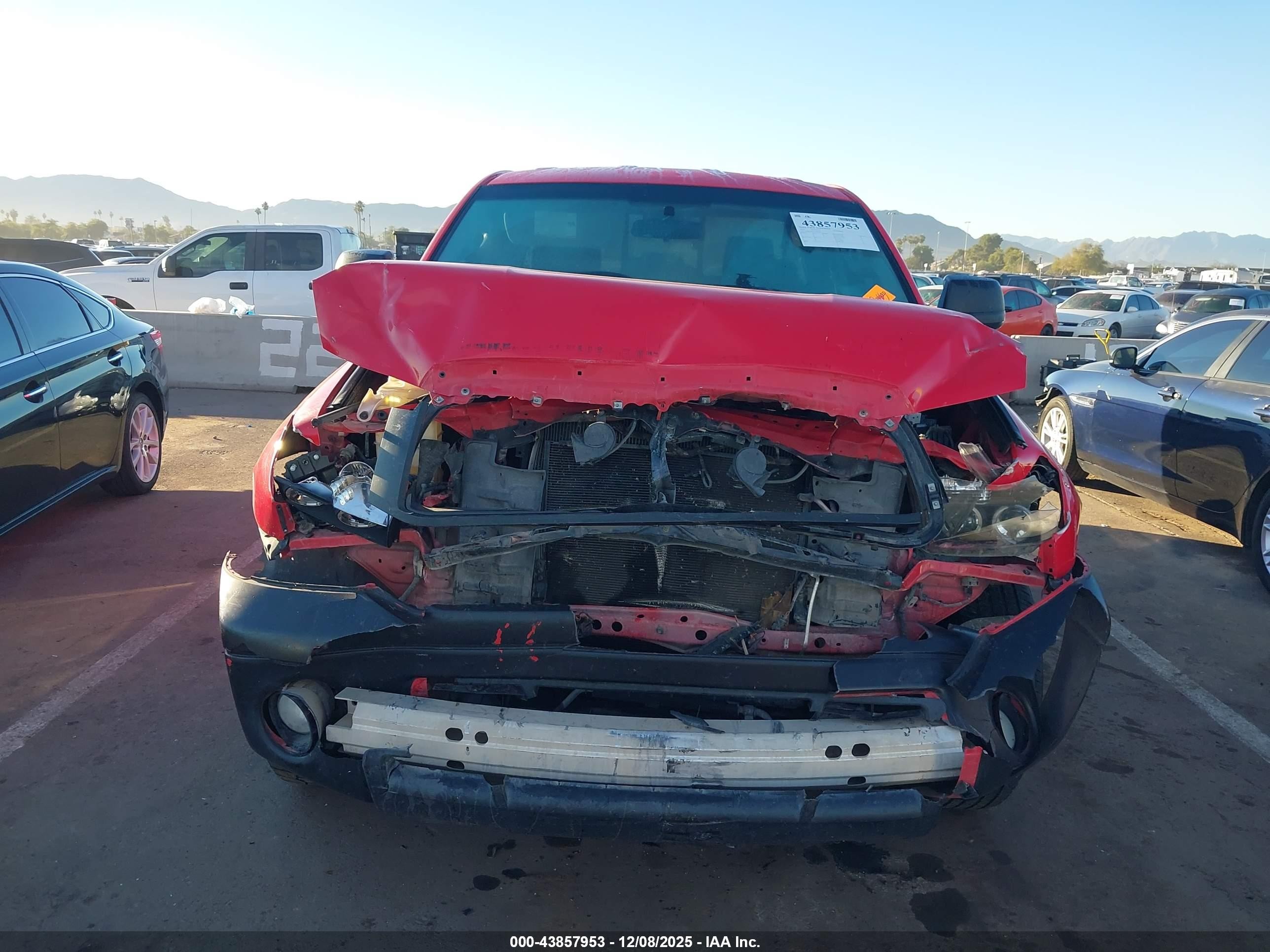 2010 Toyota Tundra Grade 5.7l V8 Red vin: 5TFRY5F13AX078195