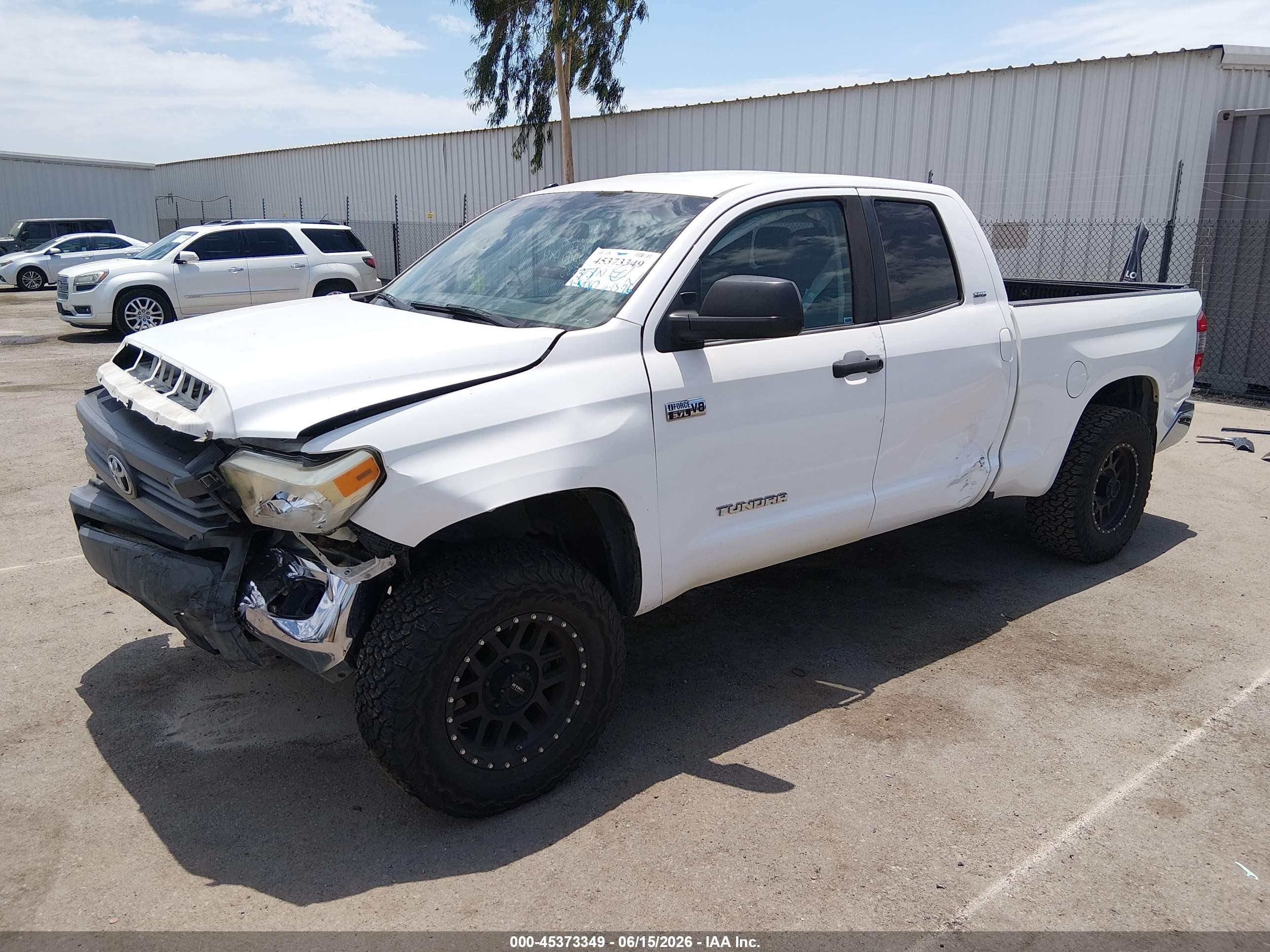 2014 Toyota Tundra Sr5 5.7l V8 Белый vin: 5TFRY5F13EX147585