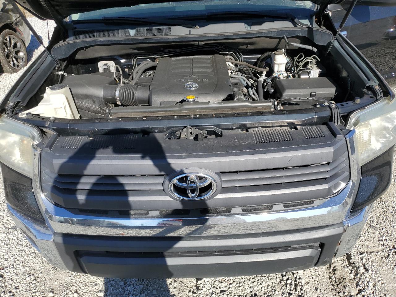 2014 Toyota Tundra Double Cab Sr Black vin: 5TFRY5F13EX161261