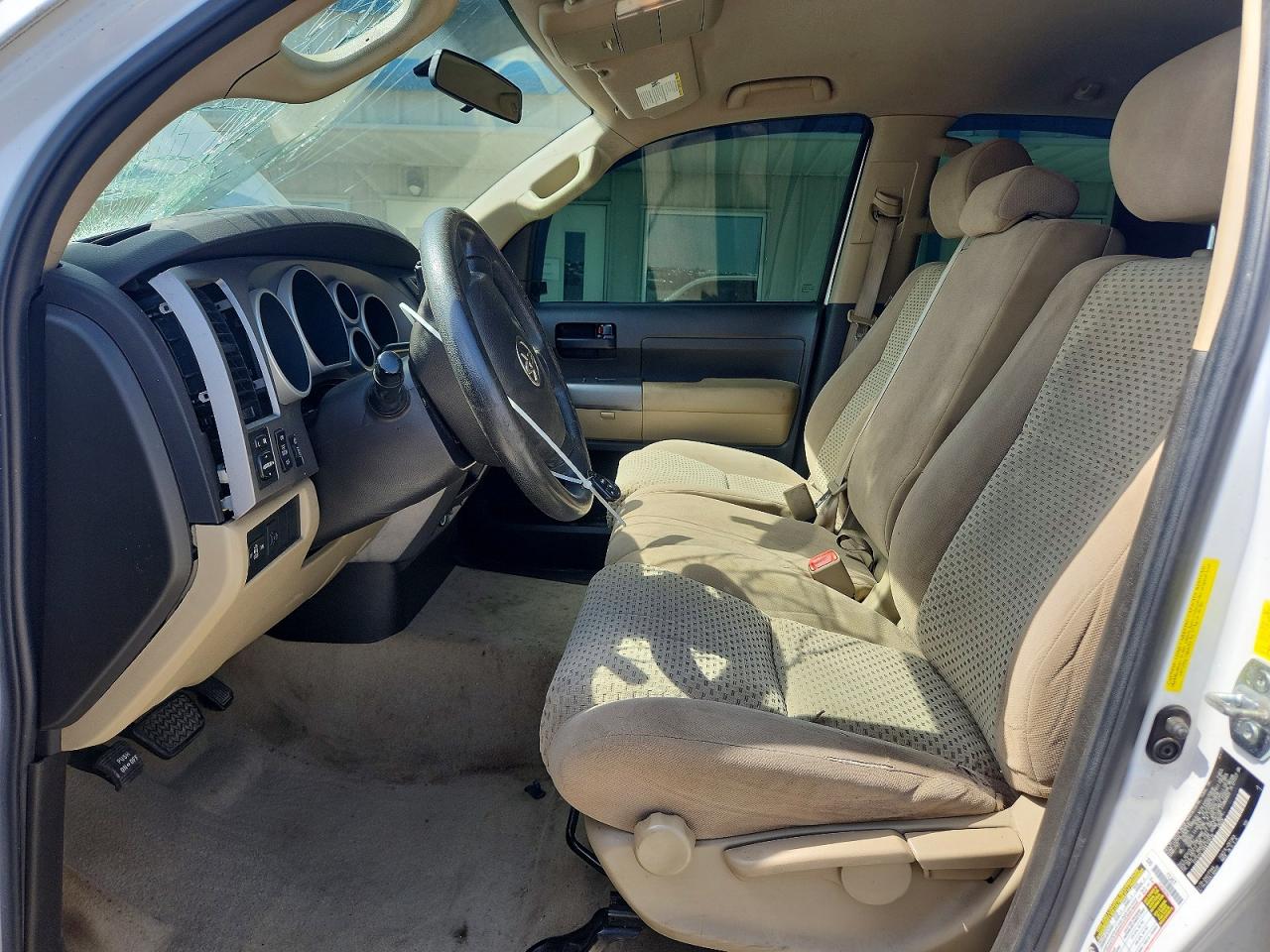 2011 Toyota Tundra Double Cab Sr5 White vin: 5TFRY5F14BX109018