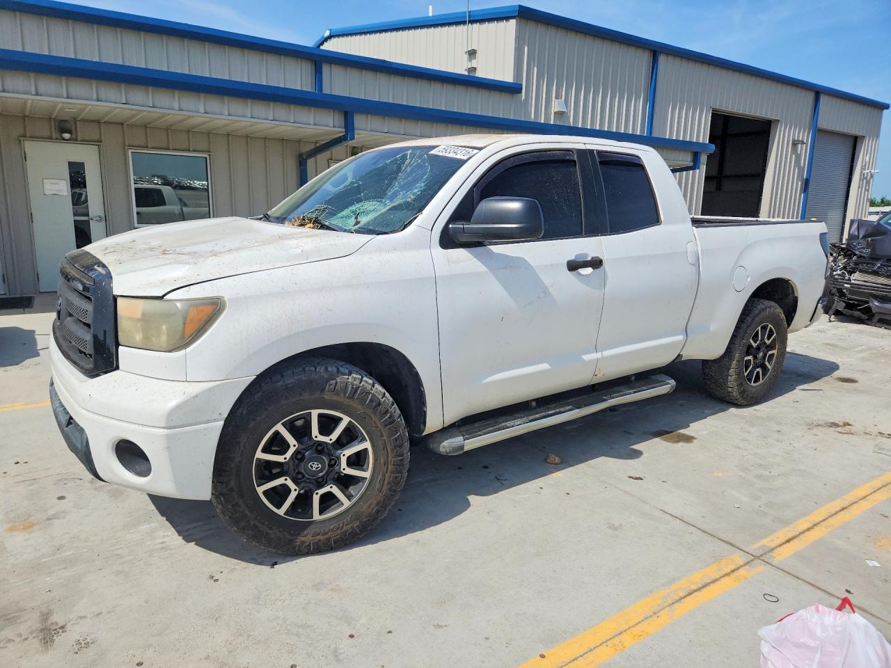 2011 Toyota Tundra Double Cab Sr5 White vin: 5TFRY5F14BX109018