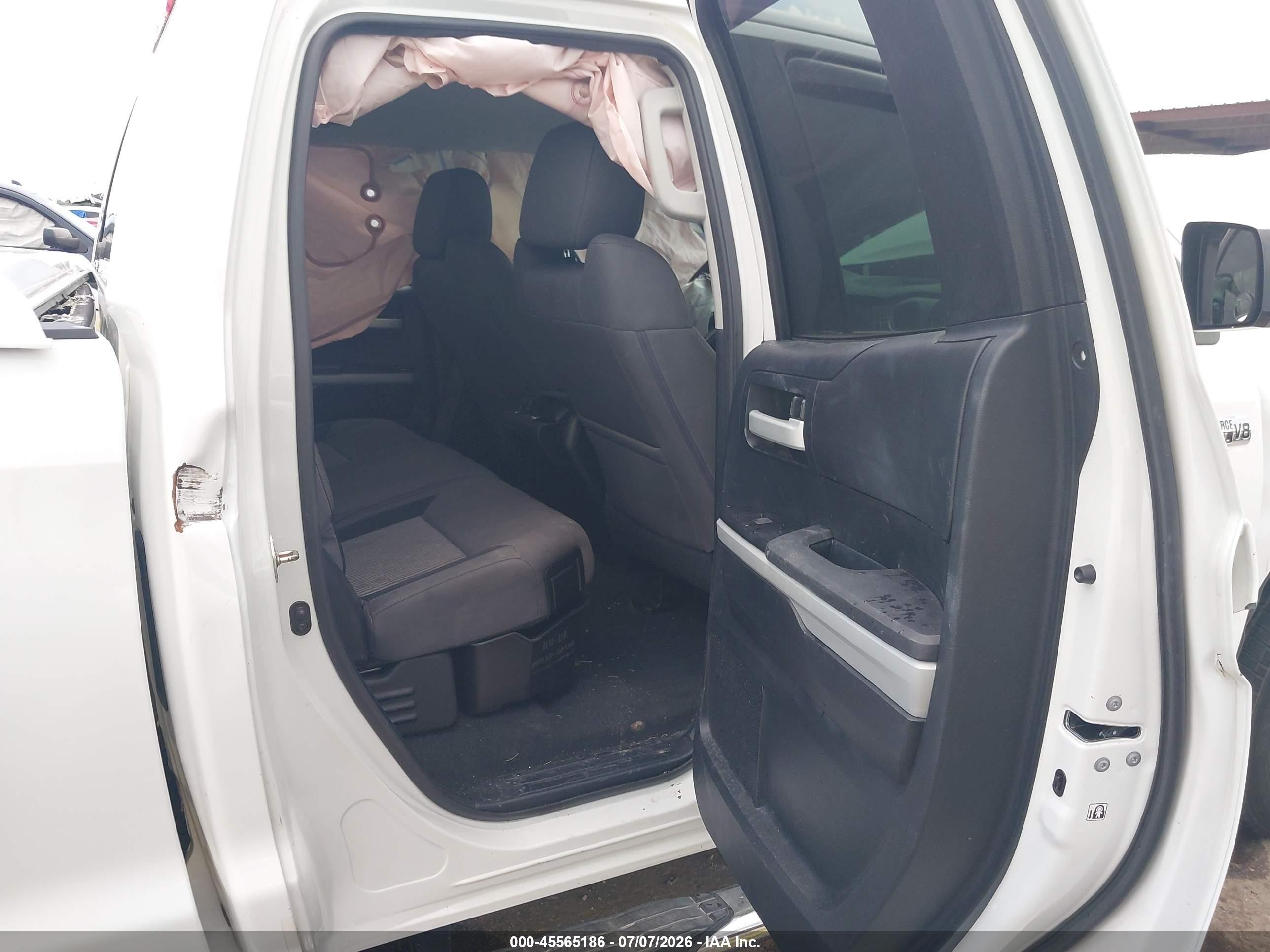 2014 Toyota Tundra Sr5 5.7l V8 White vin: 5TFRY5F14EX155095
