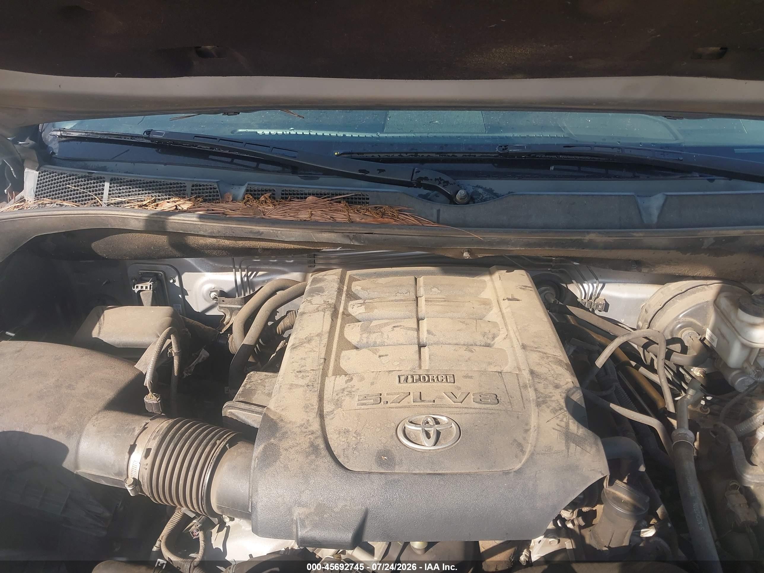 2015 Toyota Tundra Sr5 5.7l V8 Gray vin: 5TFRY5F15FX189421