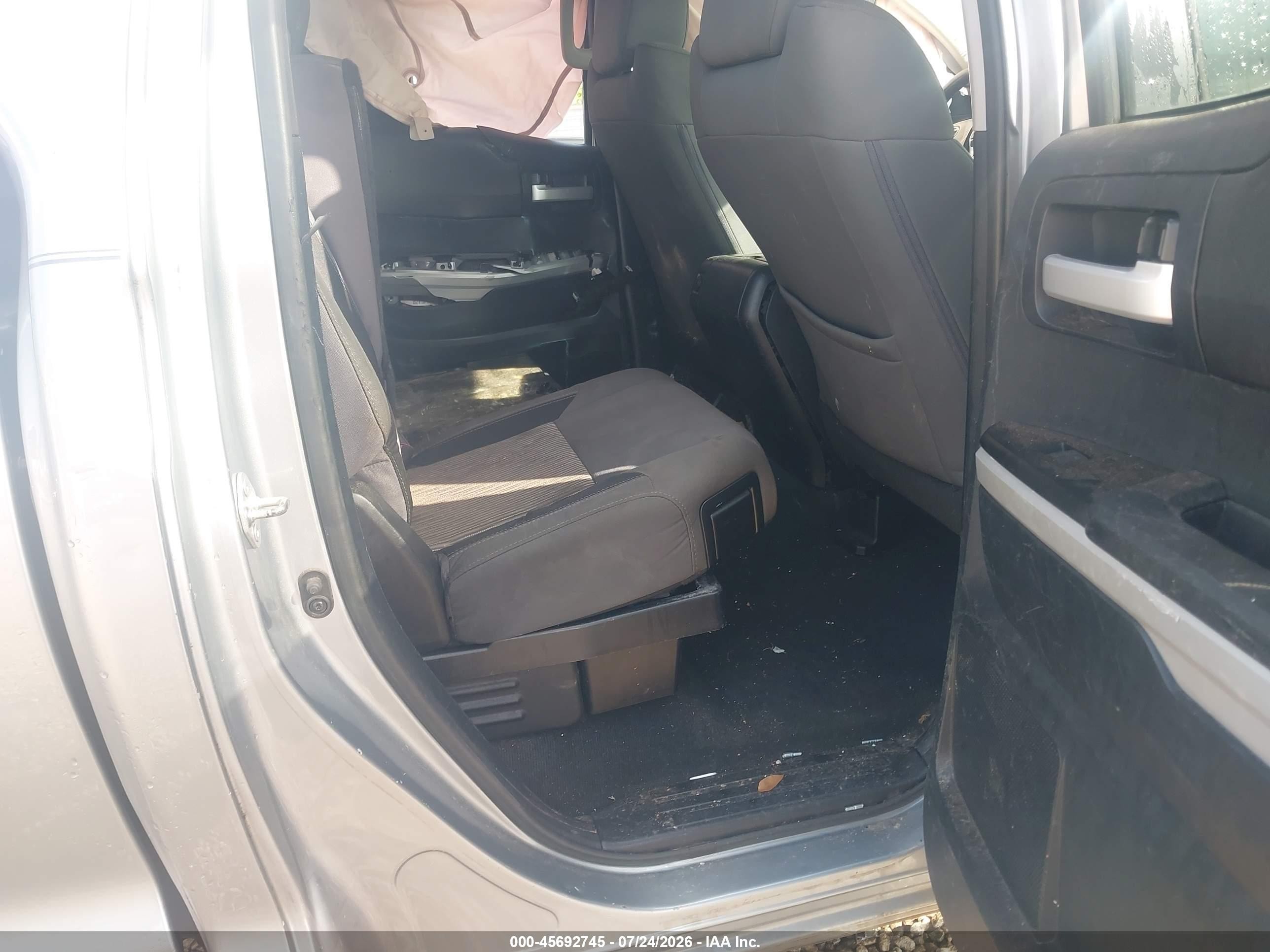 2015 Toyota Tundra Sr5 5.7l V8 Gray vin: 5TFRY5F15FX189421