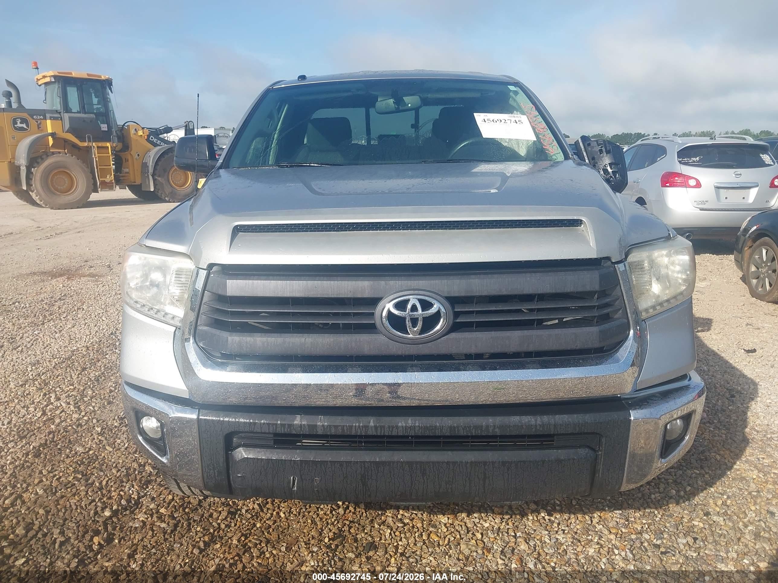 2015 Toyota Tundra Sr5 5.7l V8 Gray vin: 5TFRY5F15FX189421