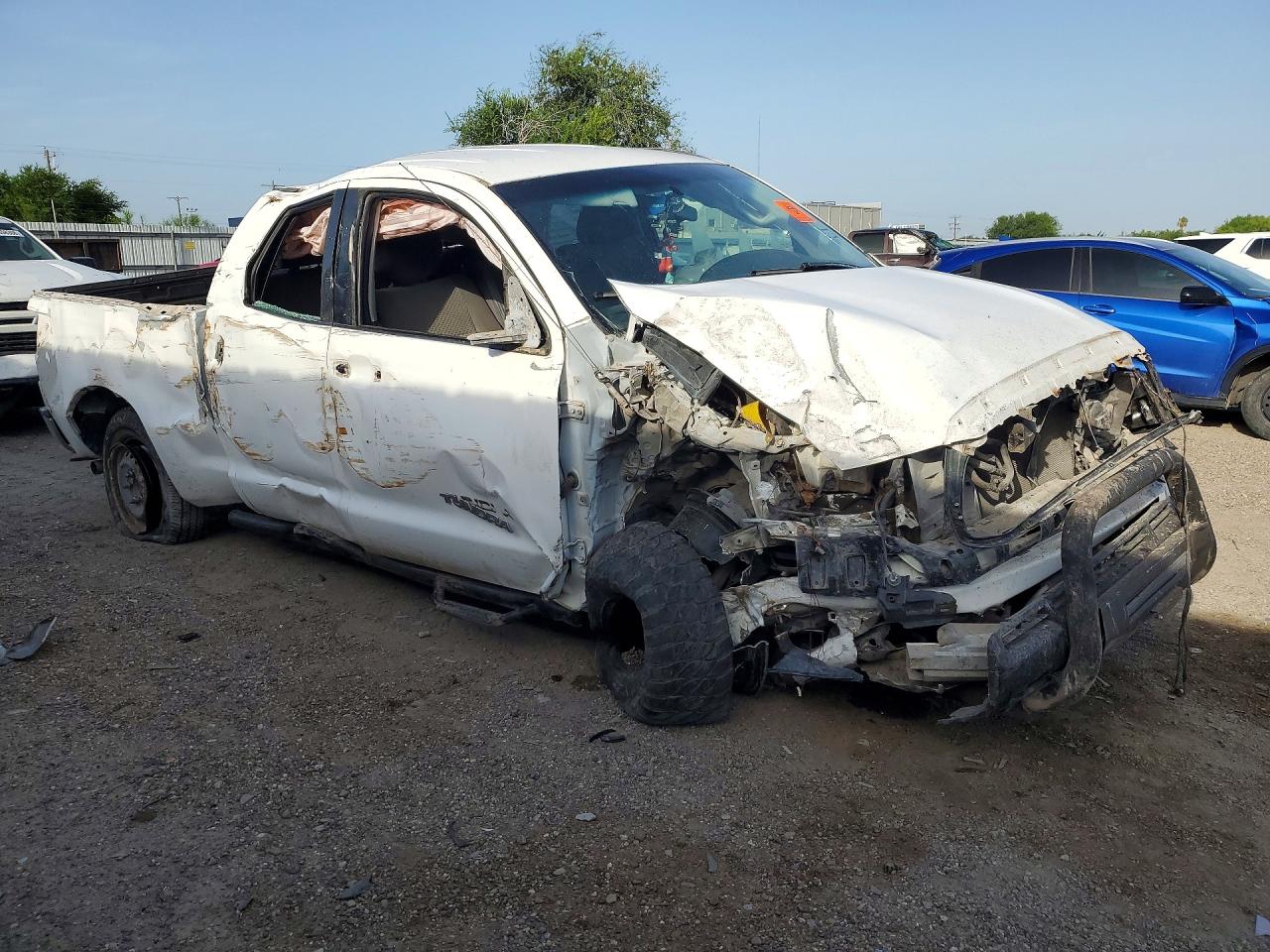 2011 Toyota Tundra Double Cab Sr5 White vin: 5TFRY5F16BX104726