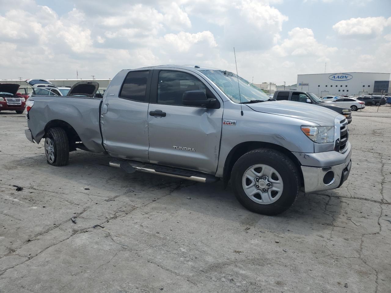 2012 Toyota Tundra Double Cab Sr5 Серебряный vin: 5TFRY5F16CX119065