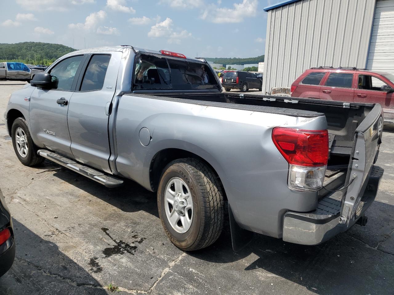 2012 Toyota Tundra Double Cab Sr5 Серебряный vin: 5TFRY5F16CX119065