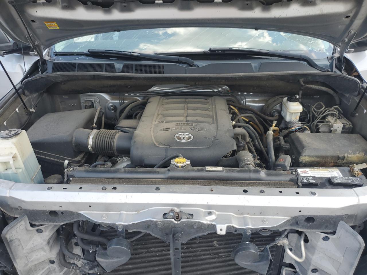 2012 Toyota Tundra Double Cab Sr5 Серебряный vin: 5TFRY5F16CX119065