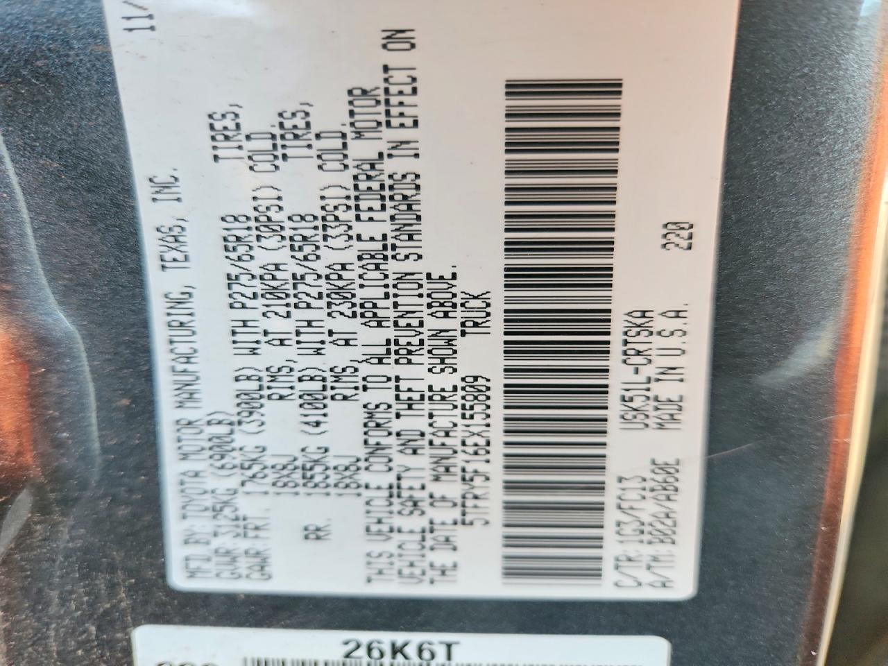 2014 Toyota Tundra Sr5 Gray vin: 5TFRY5F16EX155809