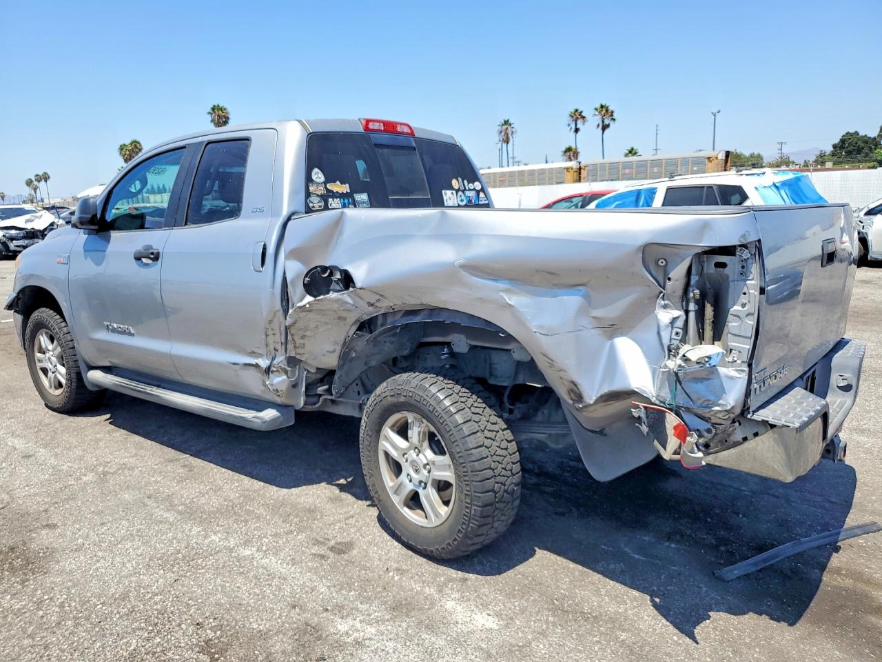 2010 Toyota Tundra Double Cab Sr5 Серый vin: 5TFRY5F17AX076773