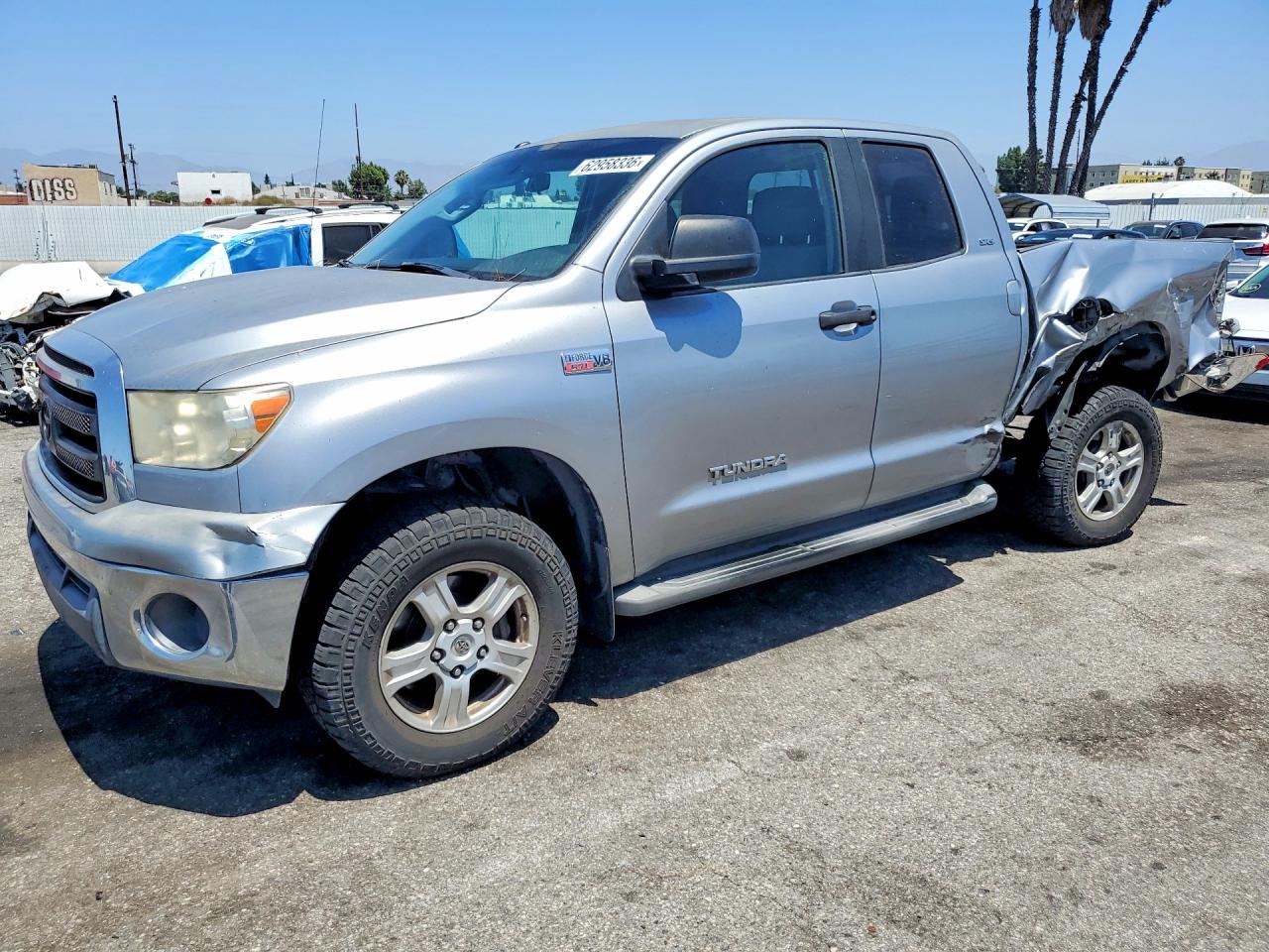 2010 Toyota Tundra Double Cab Sr5 Gray vin: 5TFRY5F17AX076773