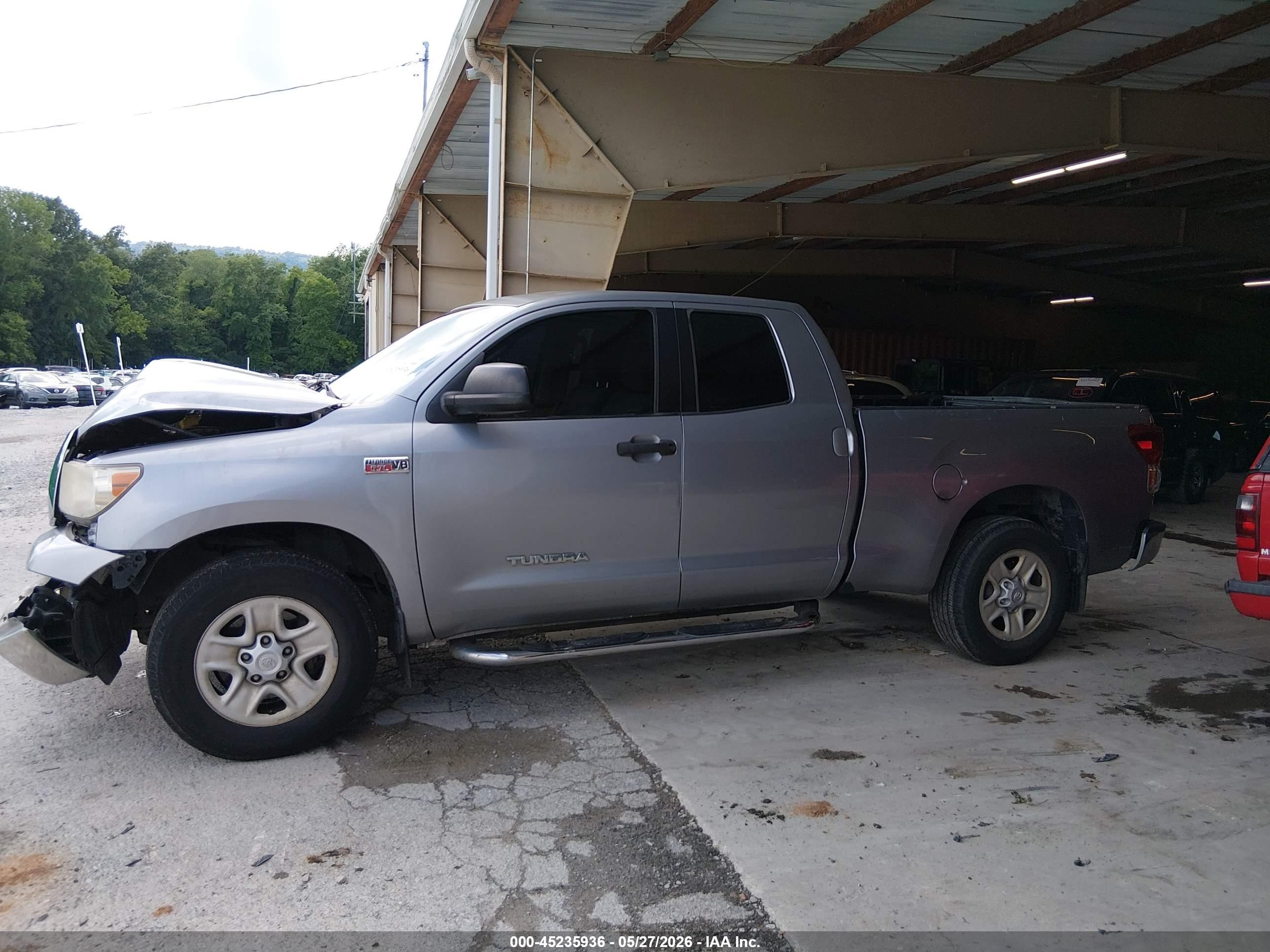 2010 Toyota Tundra Grade 5.7l V8 Silver vin: 5TFRY5F17AX078118