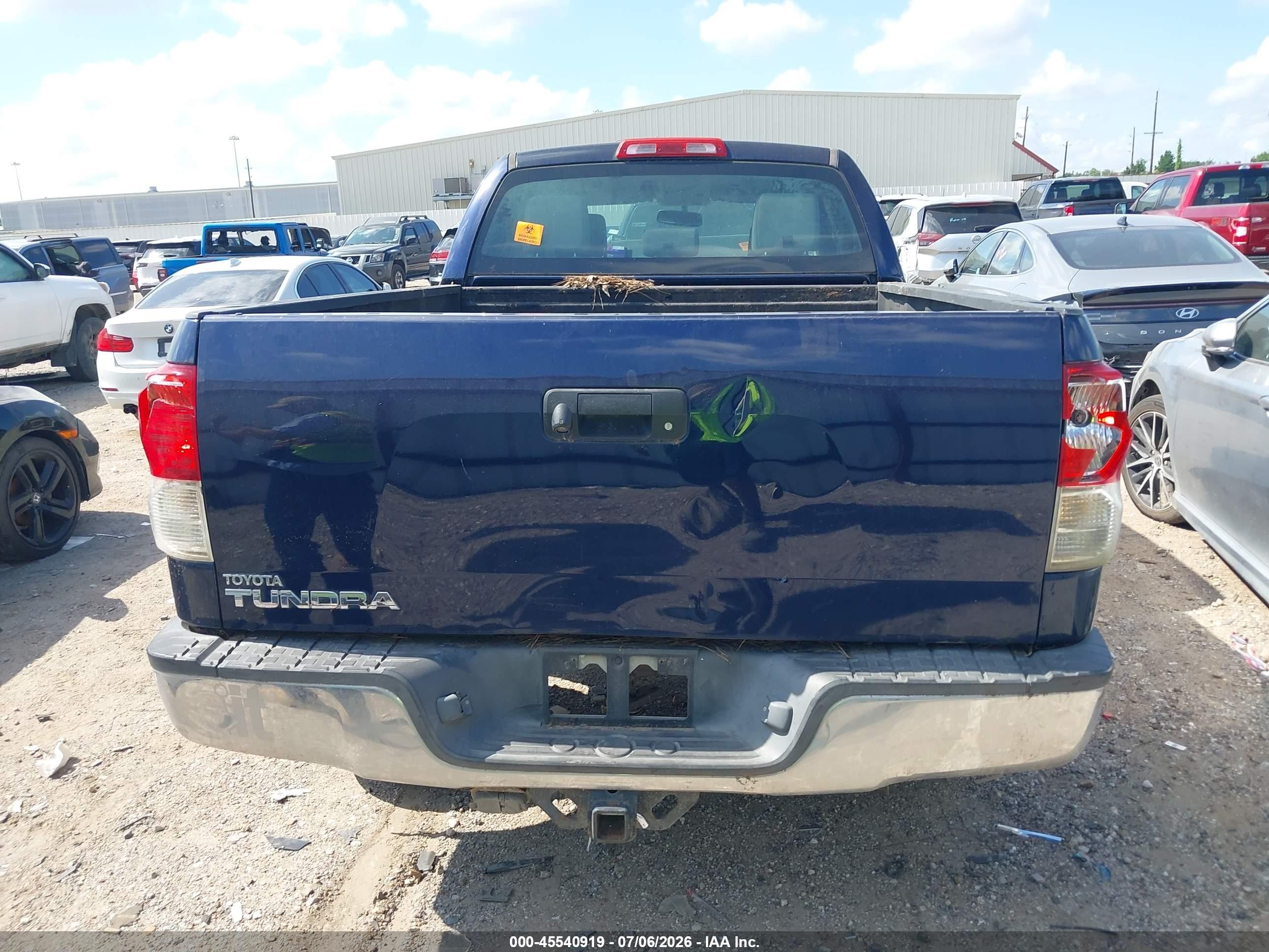 2012 Toyota Tundra Grade 5.7l V8 Blue vin: 5TFRY5F18CX116412