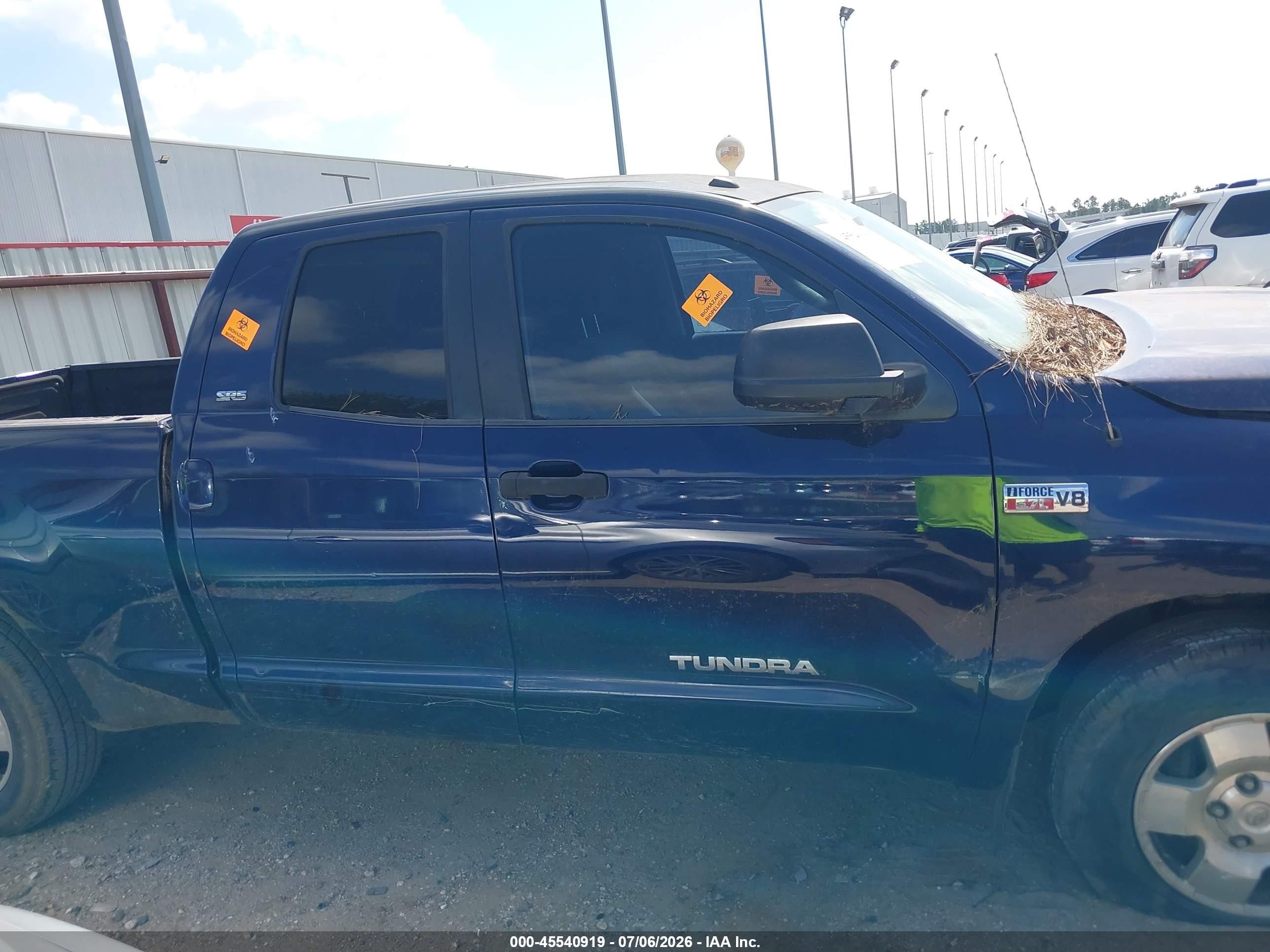 2012 Toyota Tundra Grade 5.7l V8 Blue vin: 5TFRY5F18CX116412