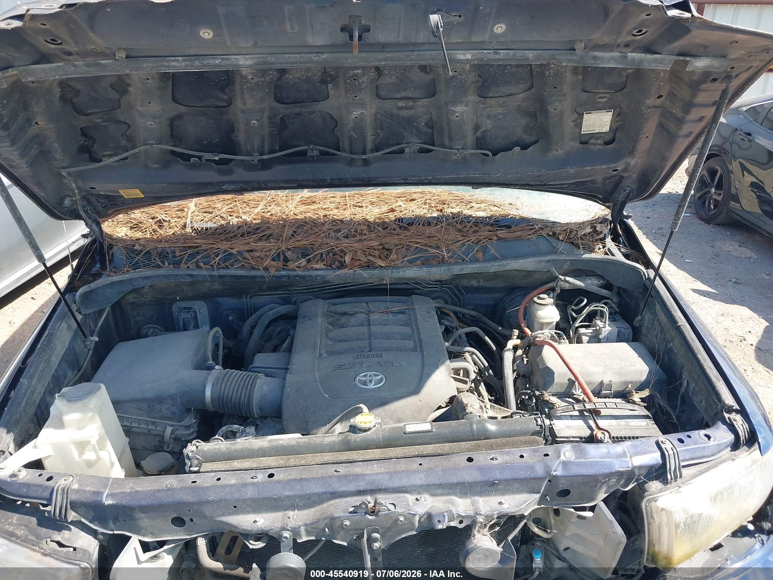 2012 Toyota Tundra Grade 5.7l V8 Blue vin: 5TFRY5F18CX116412