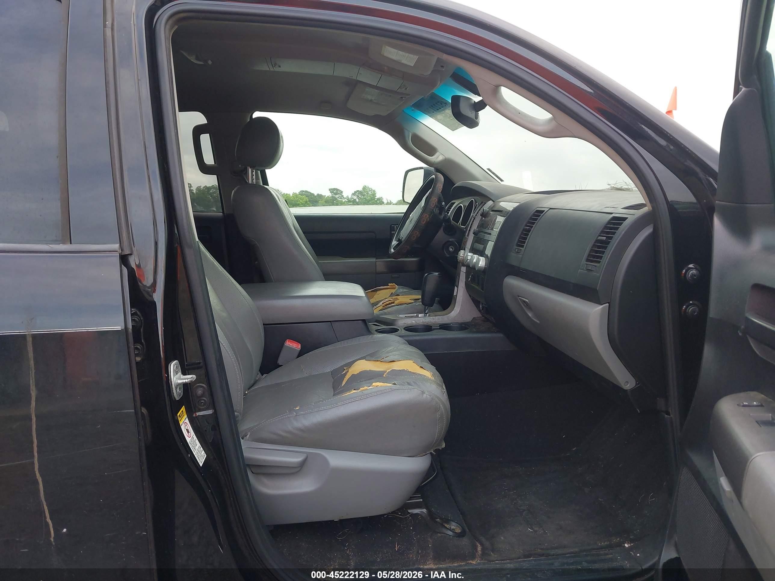 2012 Toyota Tundra Grade 5.7l V8 Black vin: 5TFRY5F18CX118015