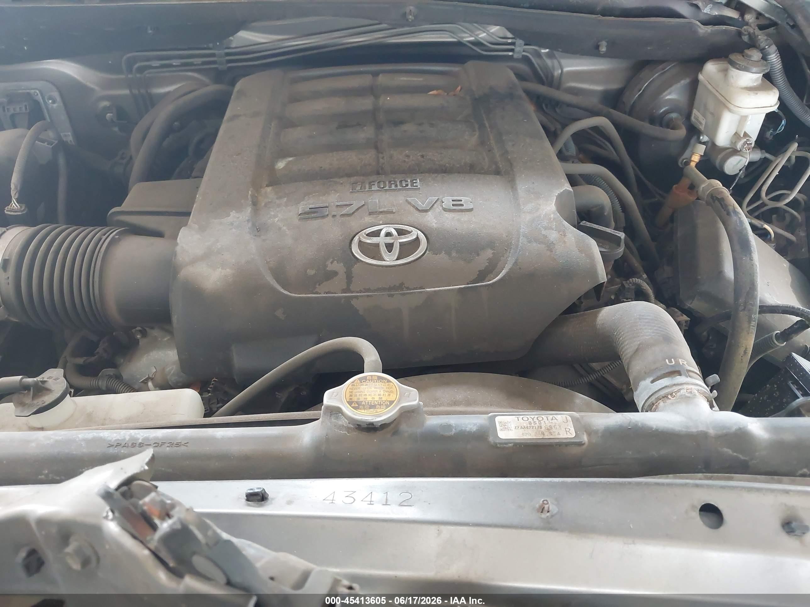 2013 Toyota Tundra Grade 5.7l V8 Brown vin: 5TFRY5F18DX140212