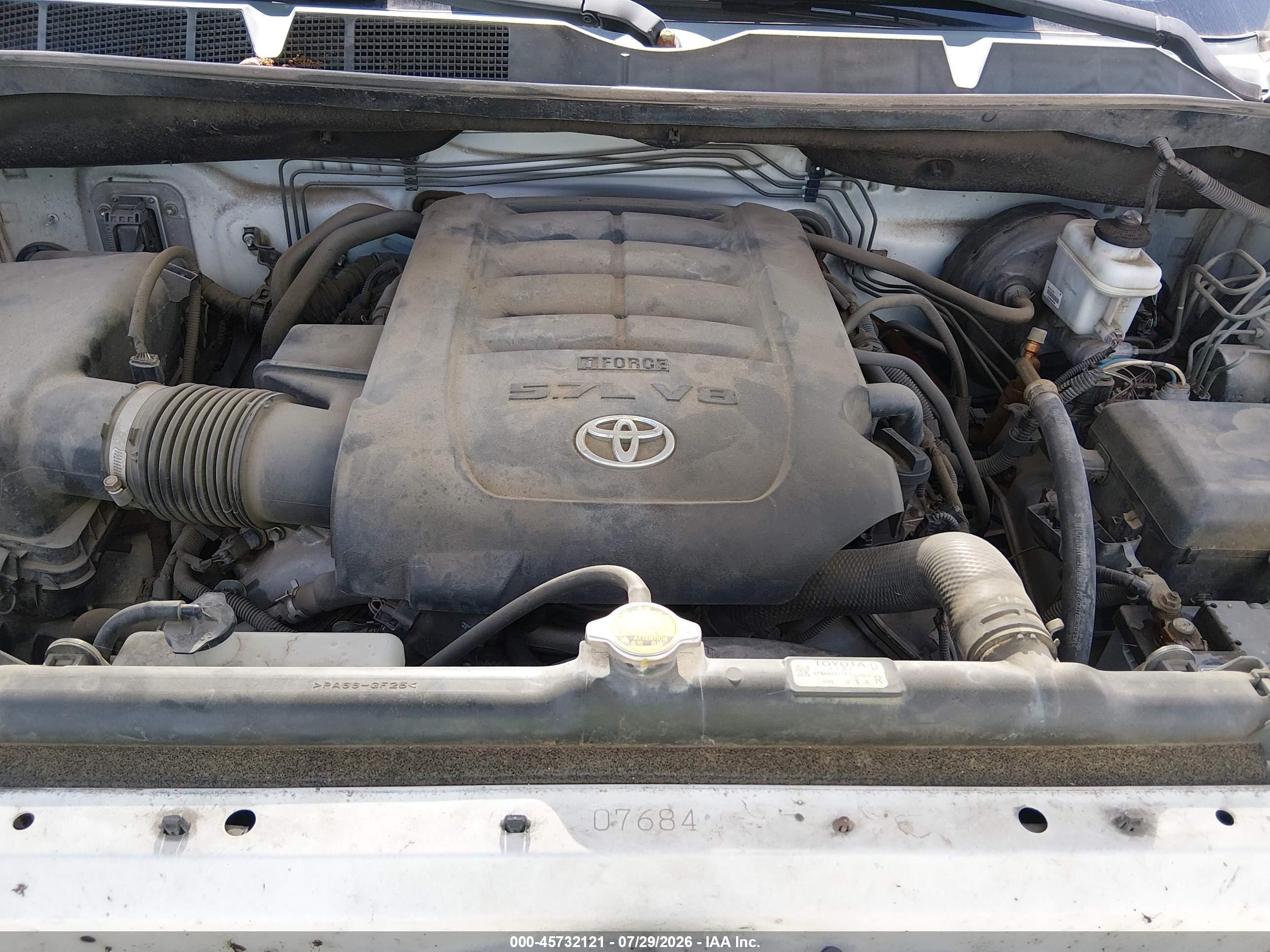 2013 Toyota Tundra Grade 5.7l V8 White vin: 5TFRY5F18DX141330