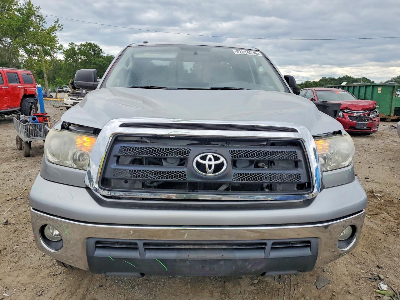 2013 Toyota Tundra Double Cab Sr5 Silver vin: 5TFRY5F18DX145894