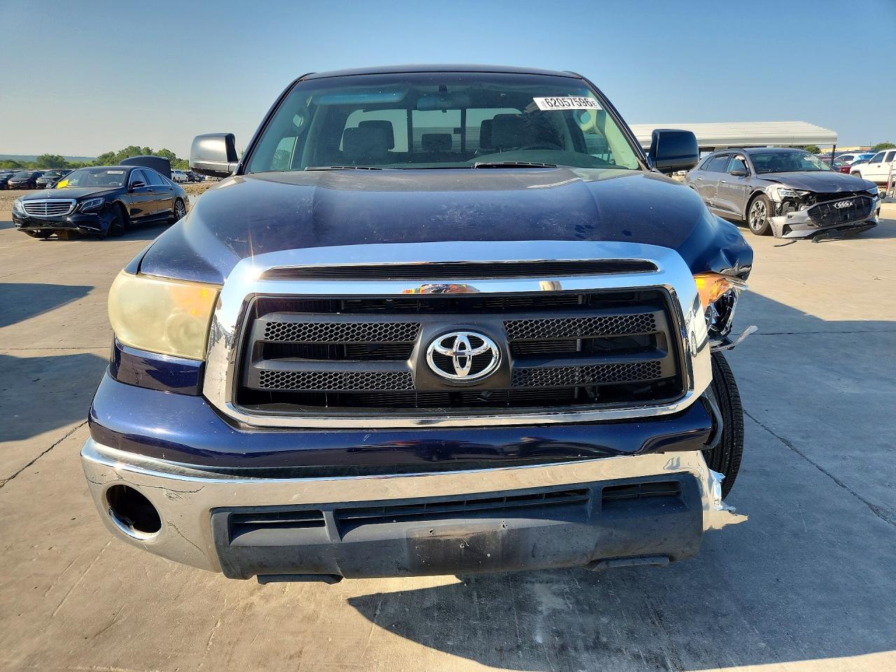 2010 Toyota Tundra Double Cab Sr5 Blue vin: 5TFRY5F19AX083689