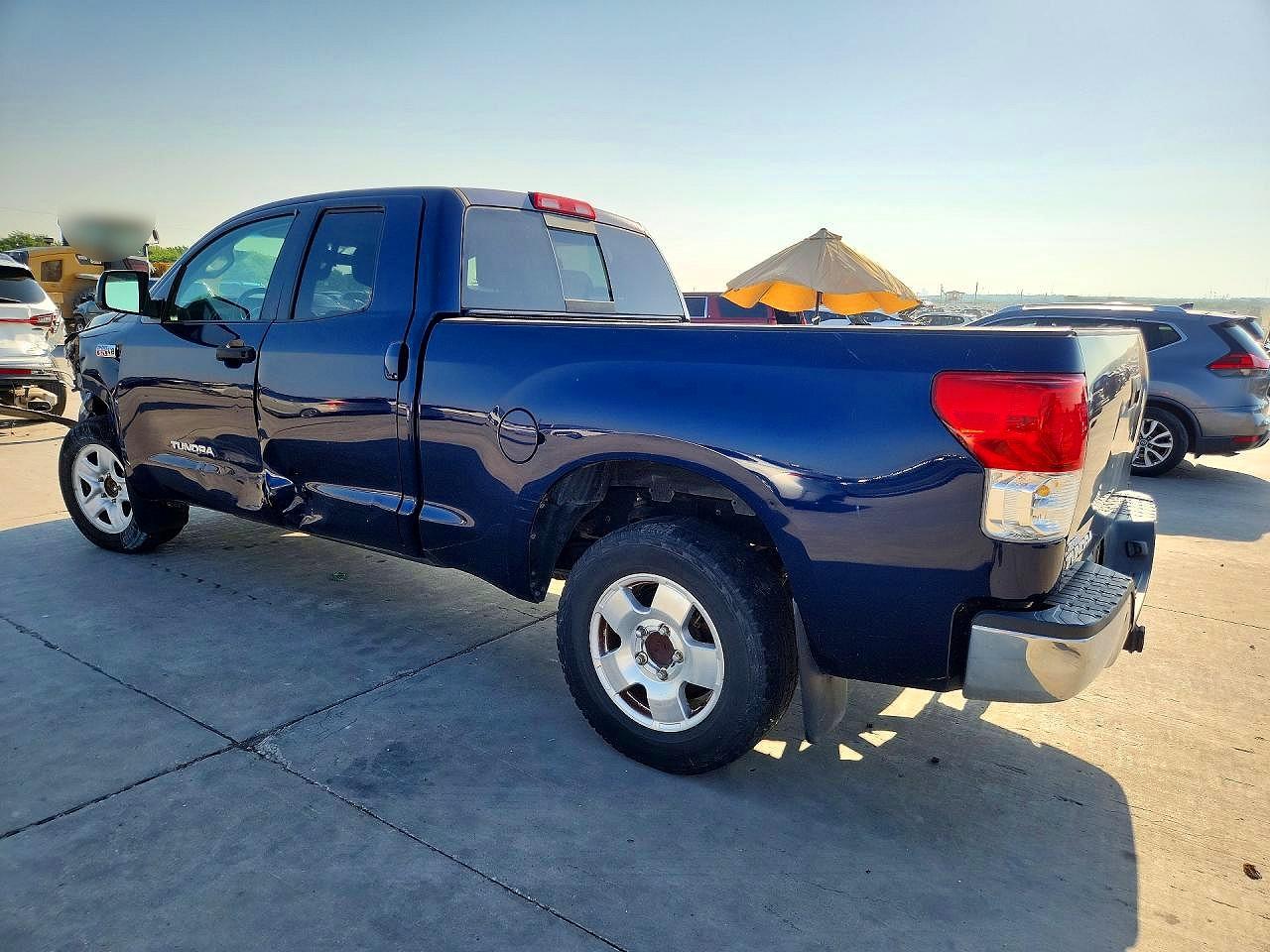 2010 Toyota Tundra Double Cab Sr5 Blue vin: 5TFRY5F19AX083689
