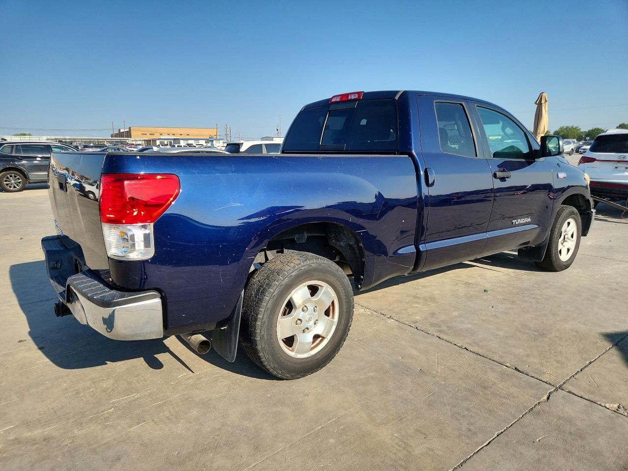 2010 Toyota Tundra Double Cab Sr5 Blue vin: 5TFRY5F19AX083689