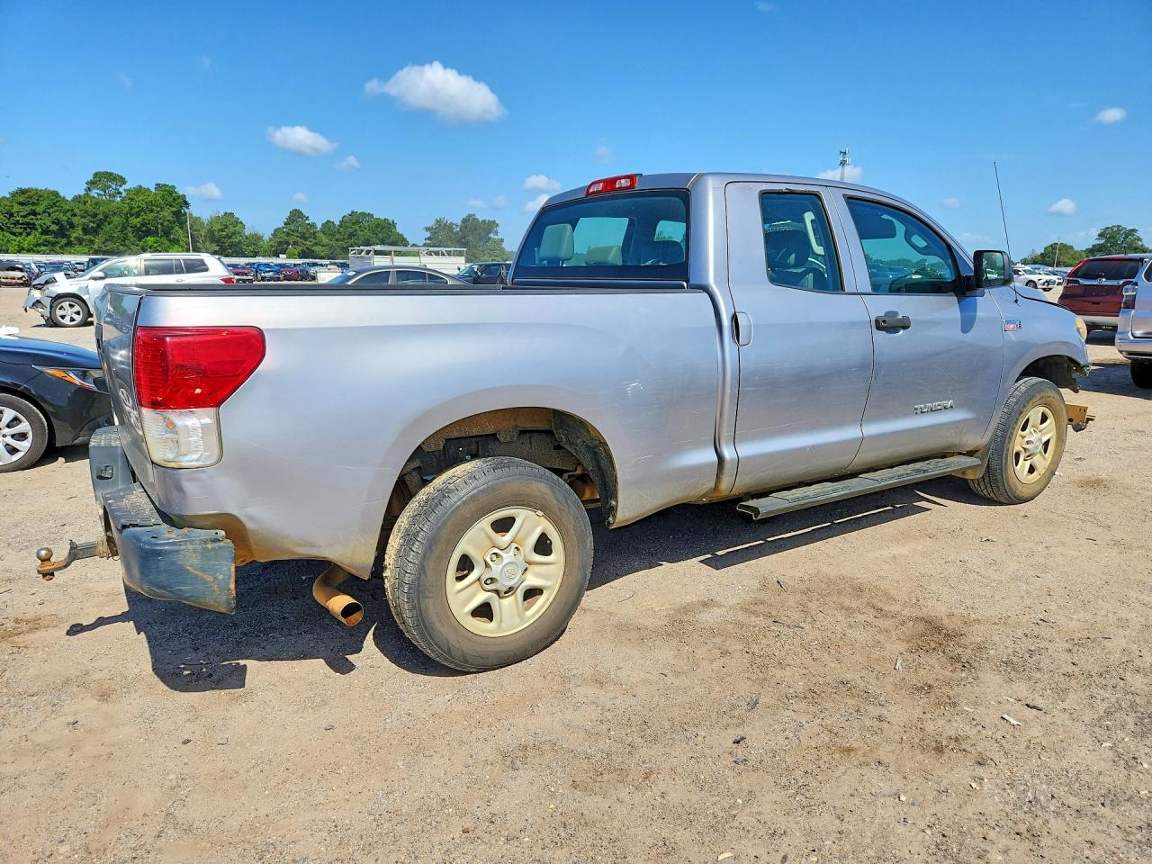 2010 Toyota Tundra Double Cab Sr5 Gray vin: 5TFRY5F19AX089721