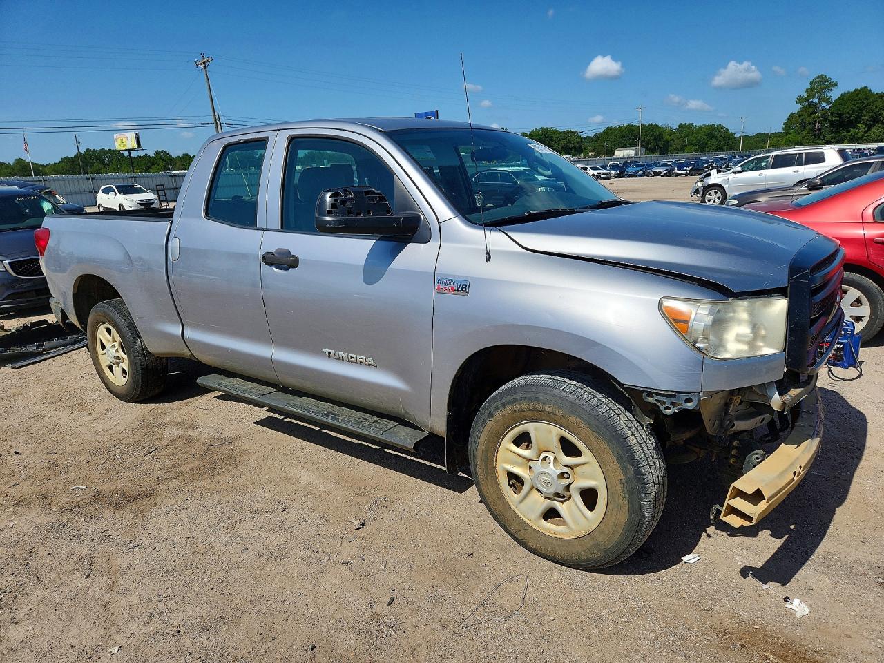 2010 Toyota Tundra Double Cab Sr5 Gray vin: 5TFRY5F19AX089721