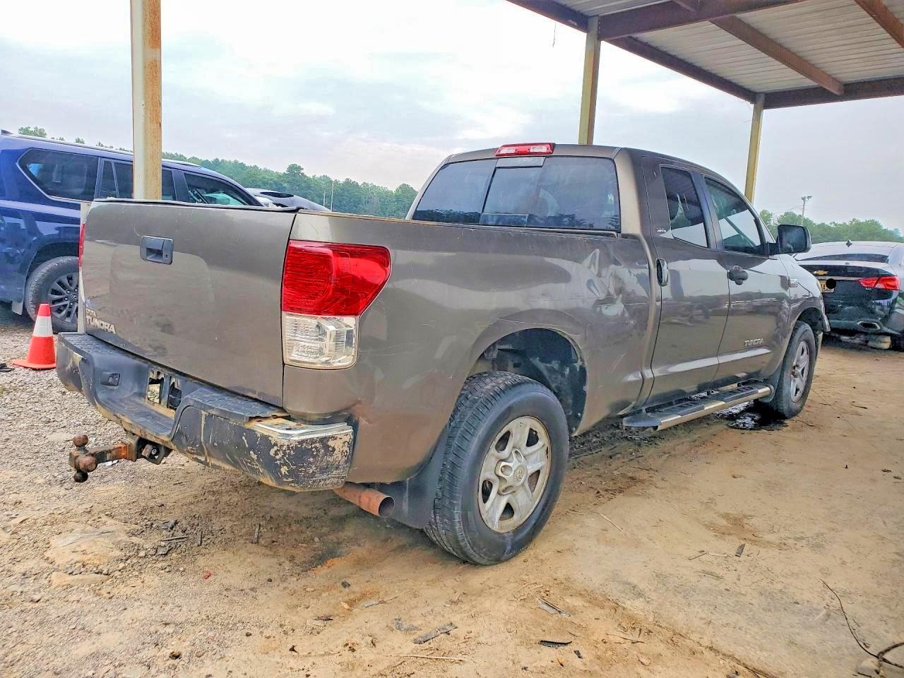 2010 Toyota Tundra Double Cab Sr5 Gray vin: 5TFRY5F19AX097835