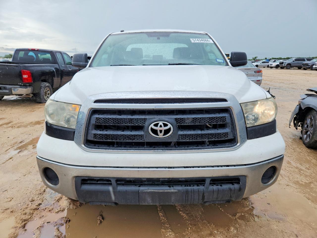 2013 Toyota Tundra Double Cab Sr5 White vin: 5TFRY5F19DX139778