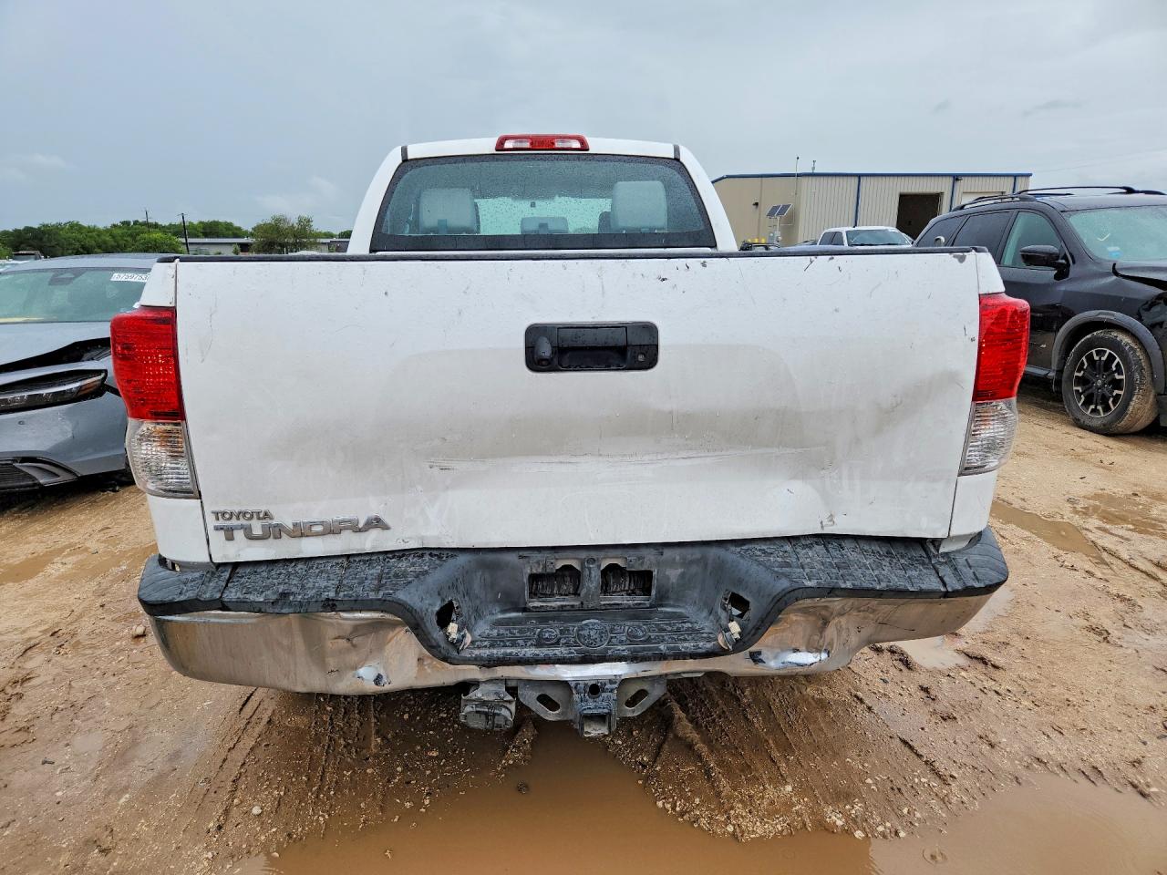 2013 Toyota Tundra Double Cab Sr5 White vin: 5TFRY5F19DX139778