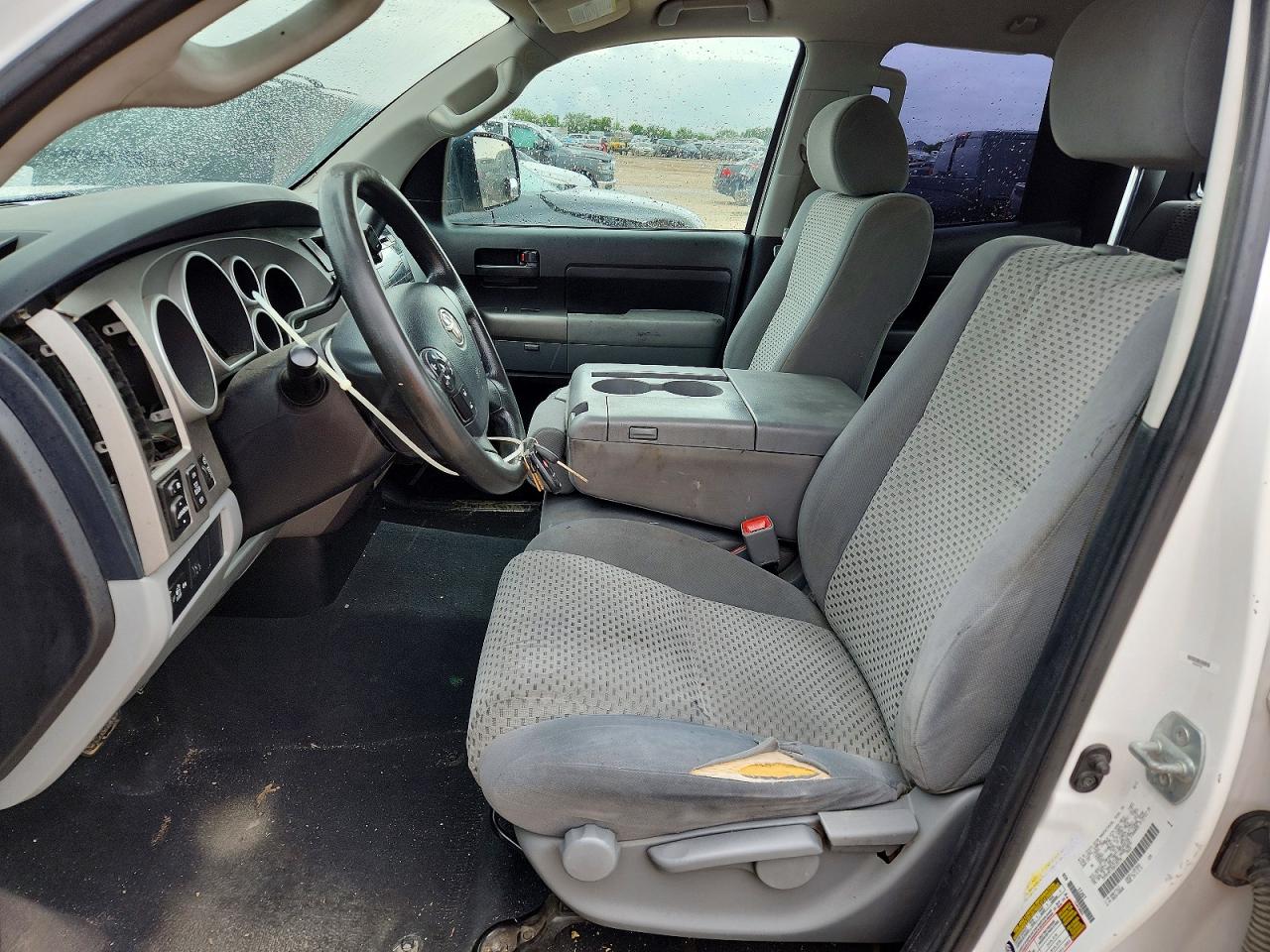 2013 Toyota Tundra Double Cab Sr5 White vin: 5TFRY5F19DX139778