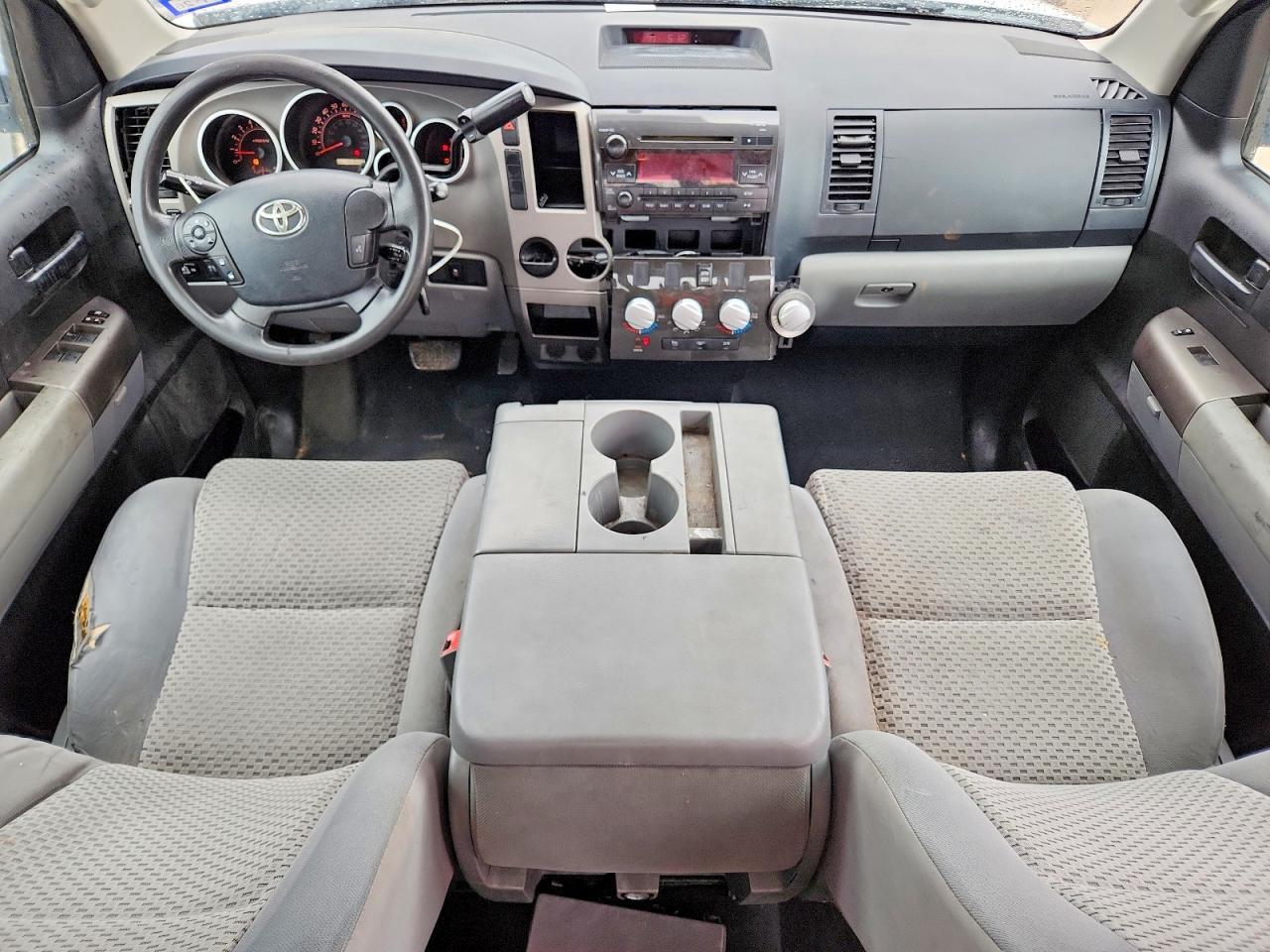 2013 Toyota Tundra Double Cab Sr5 White vin: 5TFRY5F19DX139778