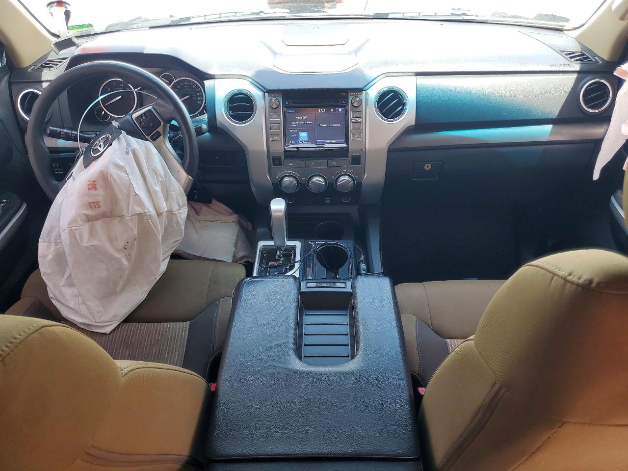 2014 Toyota Tundra Sr5 White vin: 5TFRY5F19EX156453