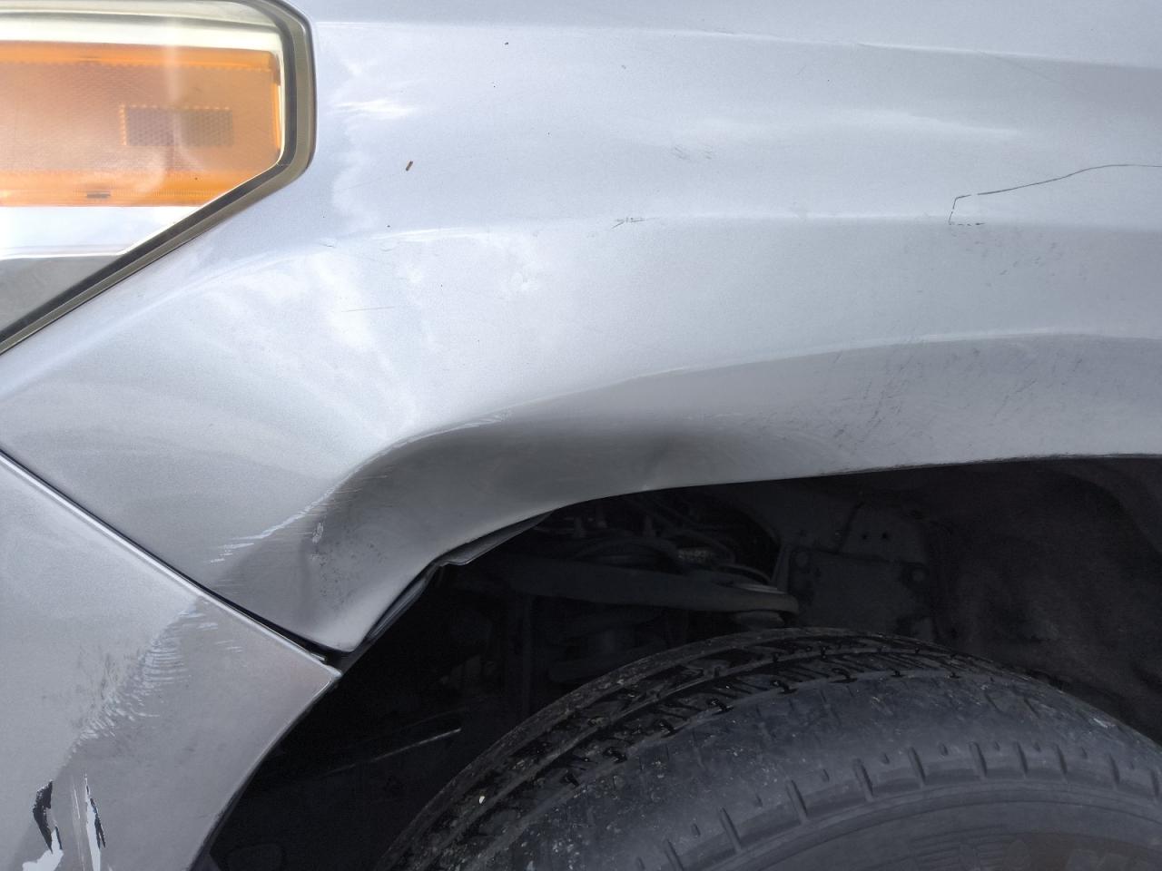 2014 Toyota Tundra Sr5 Silver vin: 5TFRY5F19EX170529 Damage: Left Front Fender, Severe Damage, Replacement Required