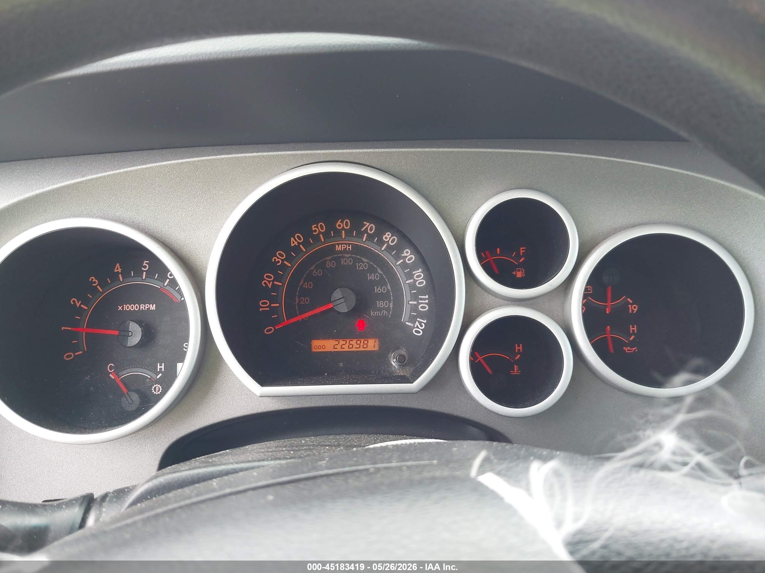 2010 Toyota Tundra Grade 5.7l V8 Gray vin: 5TFRY5F1XAX079568