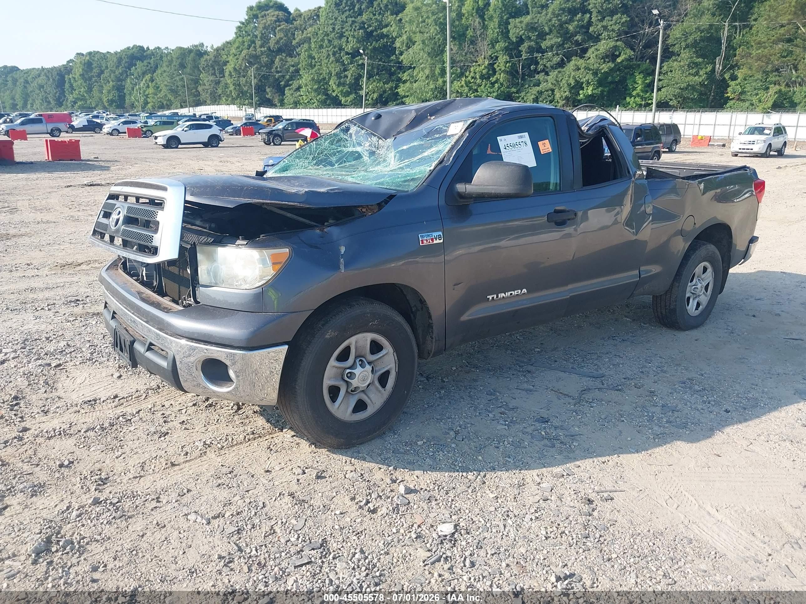 2011 Toyota Tundra Grade 5.7l V8 Gray vin: 5TFRY5F1XBX108794