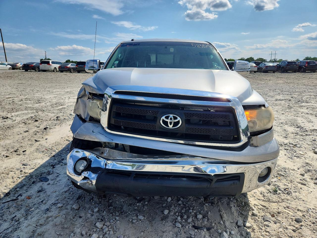 2012 Toyota Tundra Double Cab Sr5 Silver vin: 5TFRY5F1XCX125208