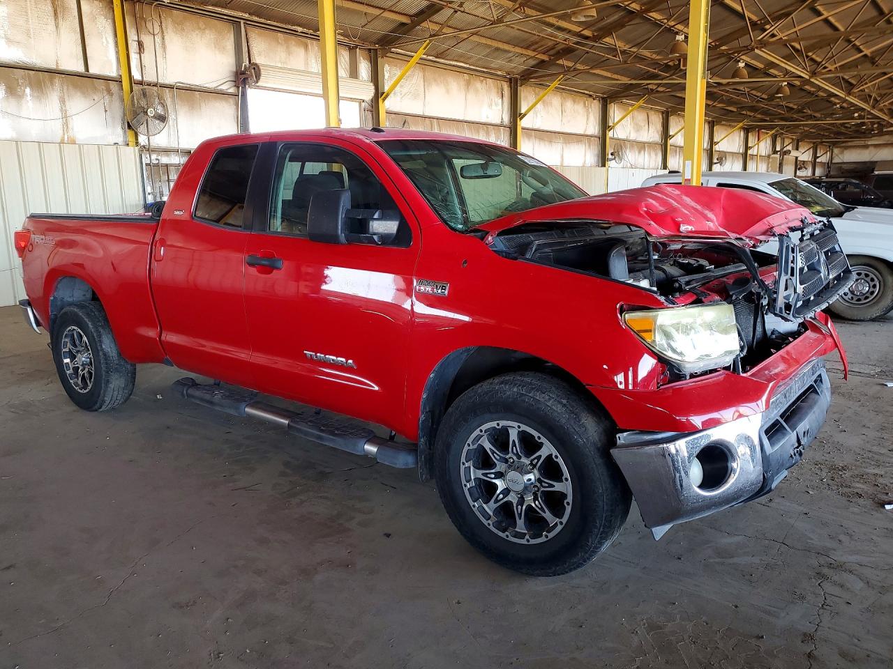 2013 Toyota Tundra Double Cab Sr5 Red vin: 5TFRY5F1XDX139191