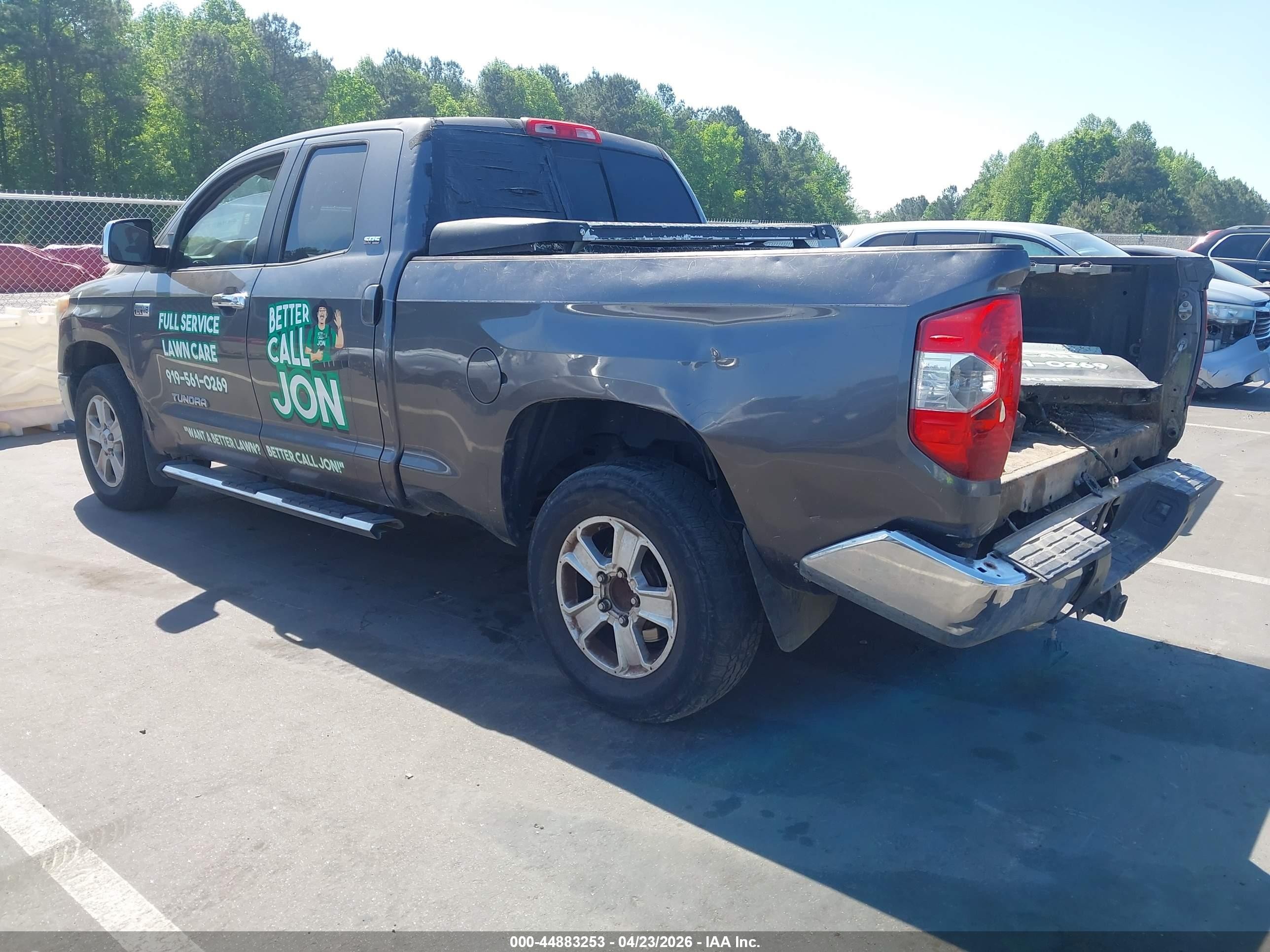 2014 Toyota Tundra Sr5 5.7l V8 Gray vin: 5TFRY5F1XEX170555