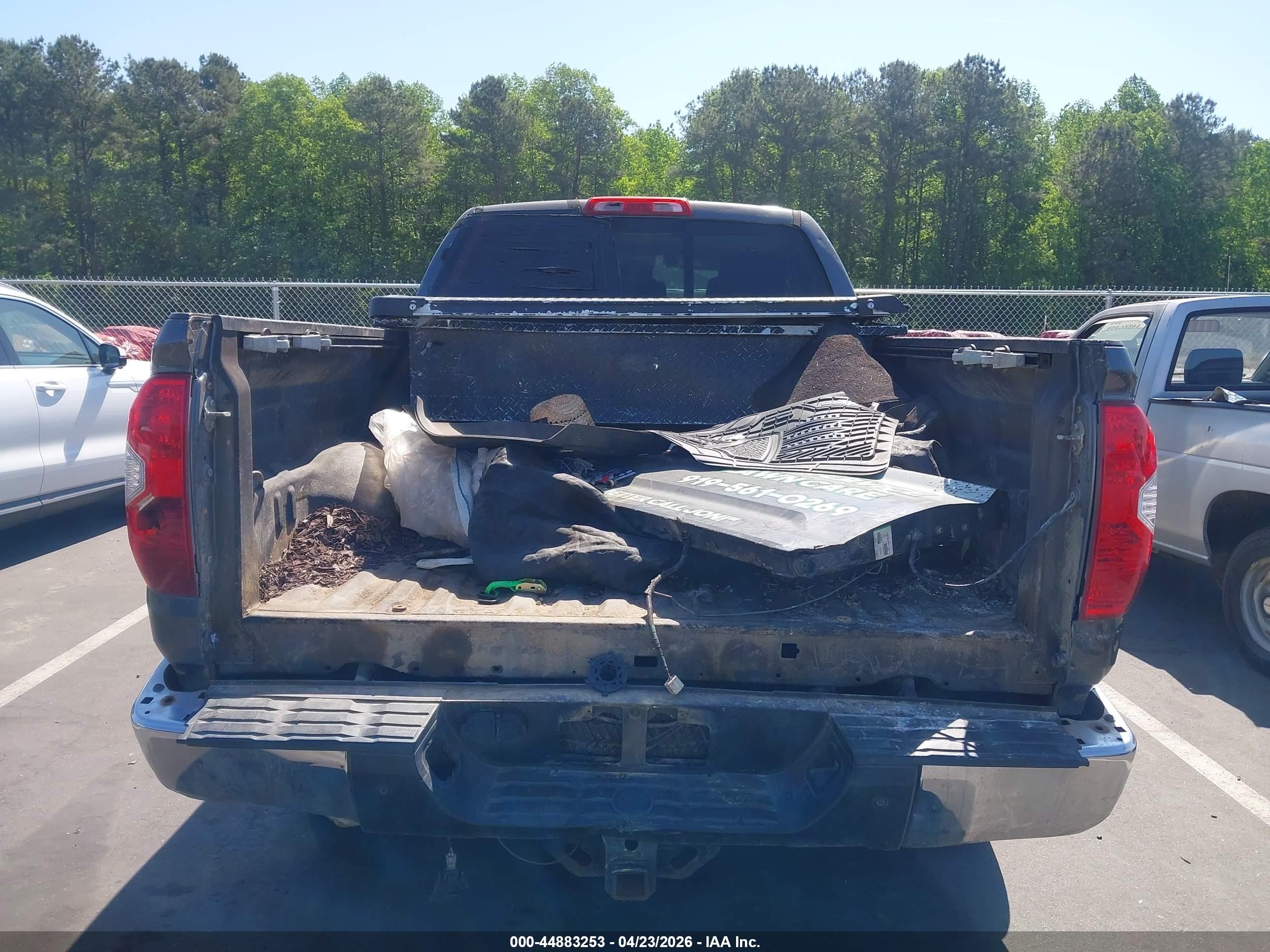 2014 Toyota Tundra Sr5 5.7l V8 Gray vin: 5TFRY5F1XEX170555