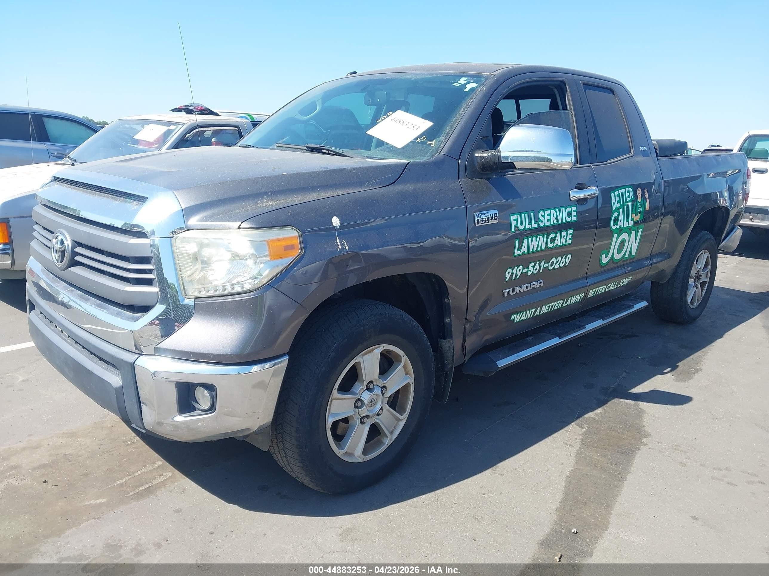 2014 Toyota Tundra Sr5 5.7l V8 Gray vin: 5TFRY5F1XEX170555