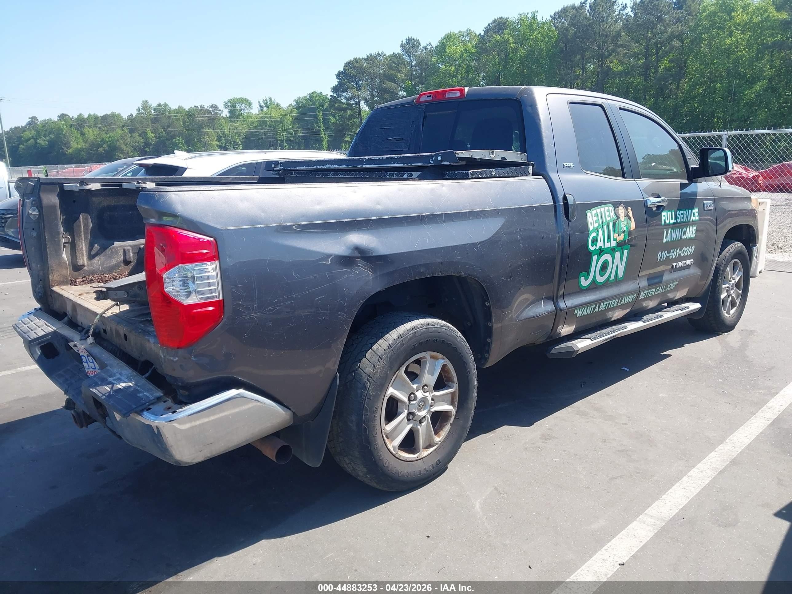 2014 Toyota Tundra Sr5 5.7l V8 Gray vin: 5TFRY5F1XEX170555