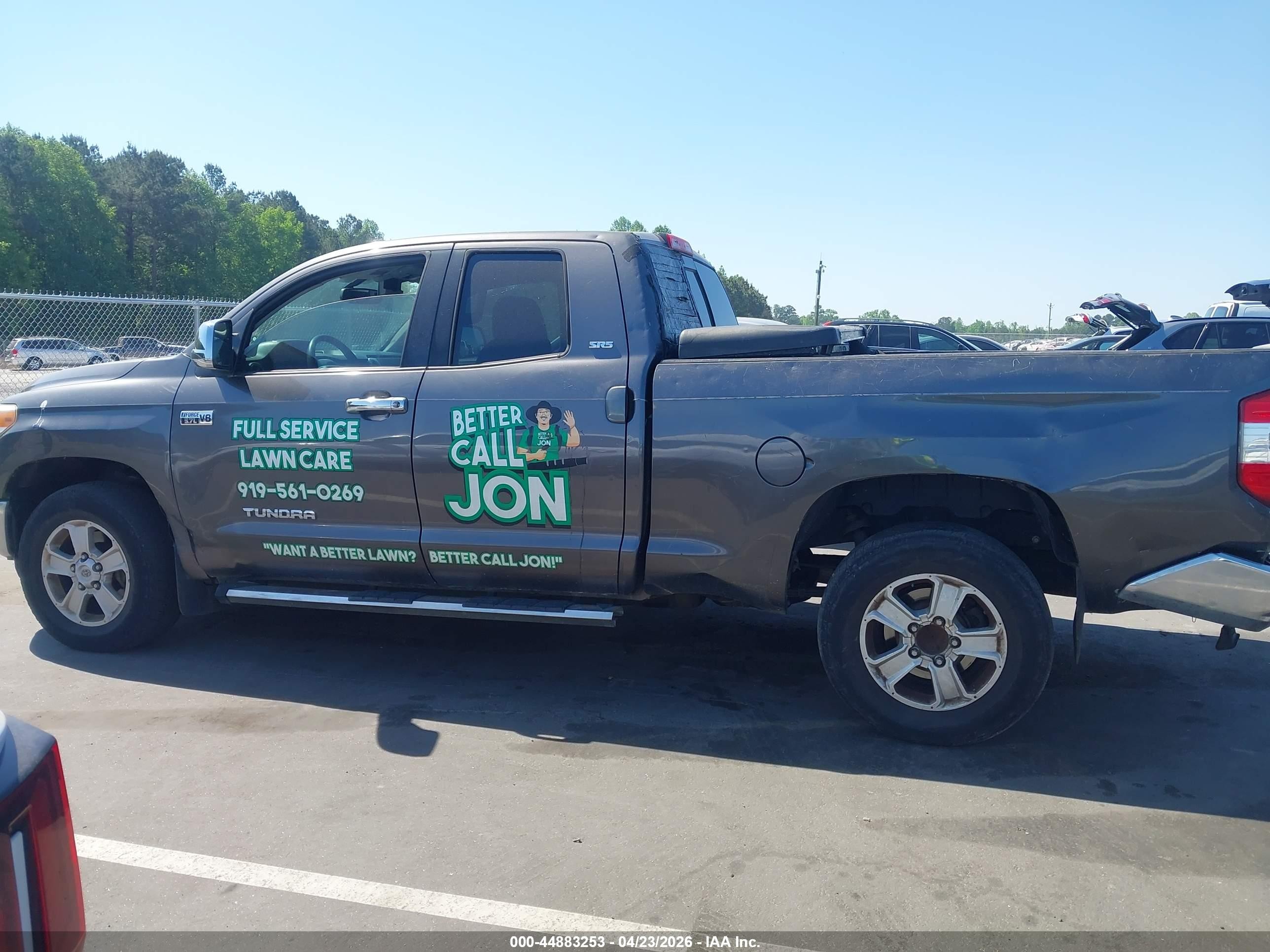 2014 Toyota Tundra Sr5 5.7l V8 Gray vin: 5TFRY5F1XEX170555