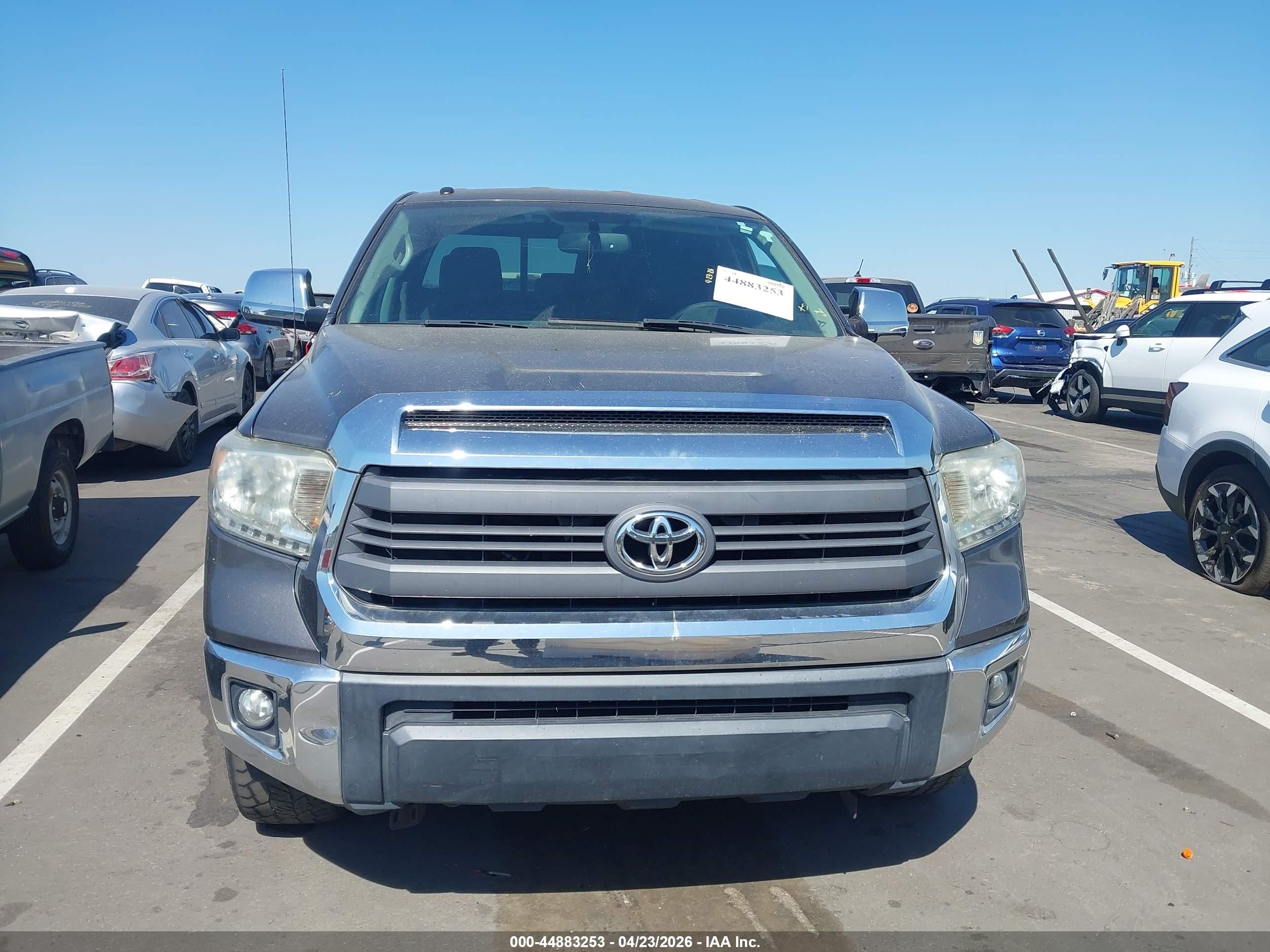 2014 Toyota Tundra Sr5 5.7l V8 Gray vin: 5TFRY5F1XEX170555