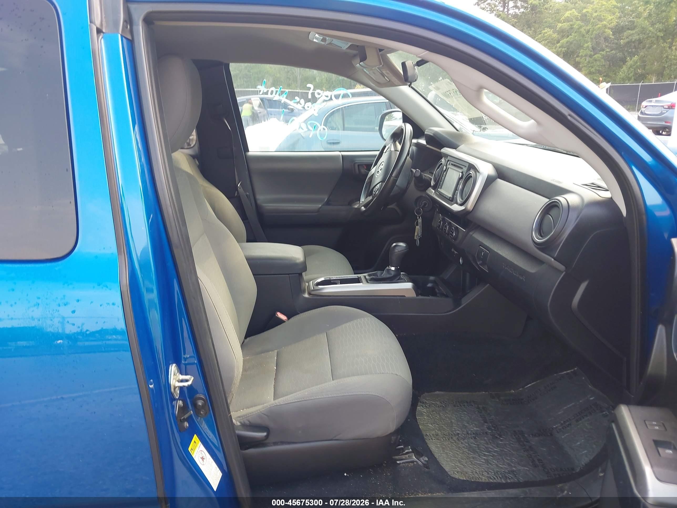 2016 Toyota Tacoma Sr5 V6 Синий vin: 5TFRZ5CN2GX012766