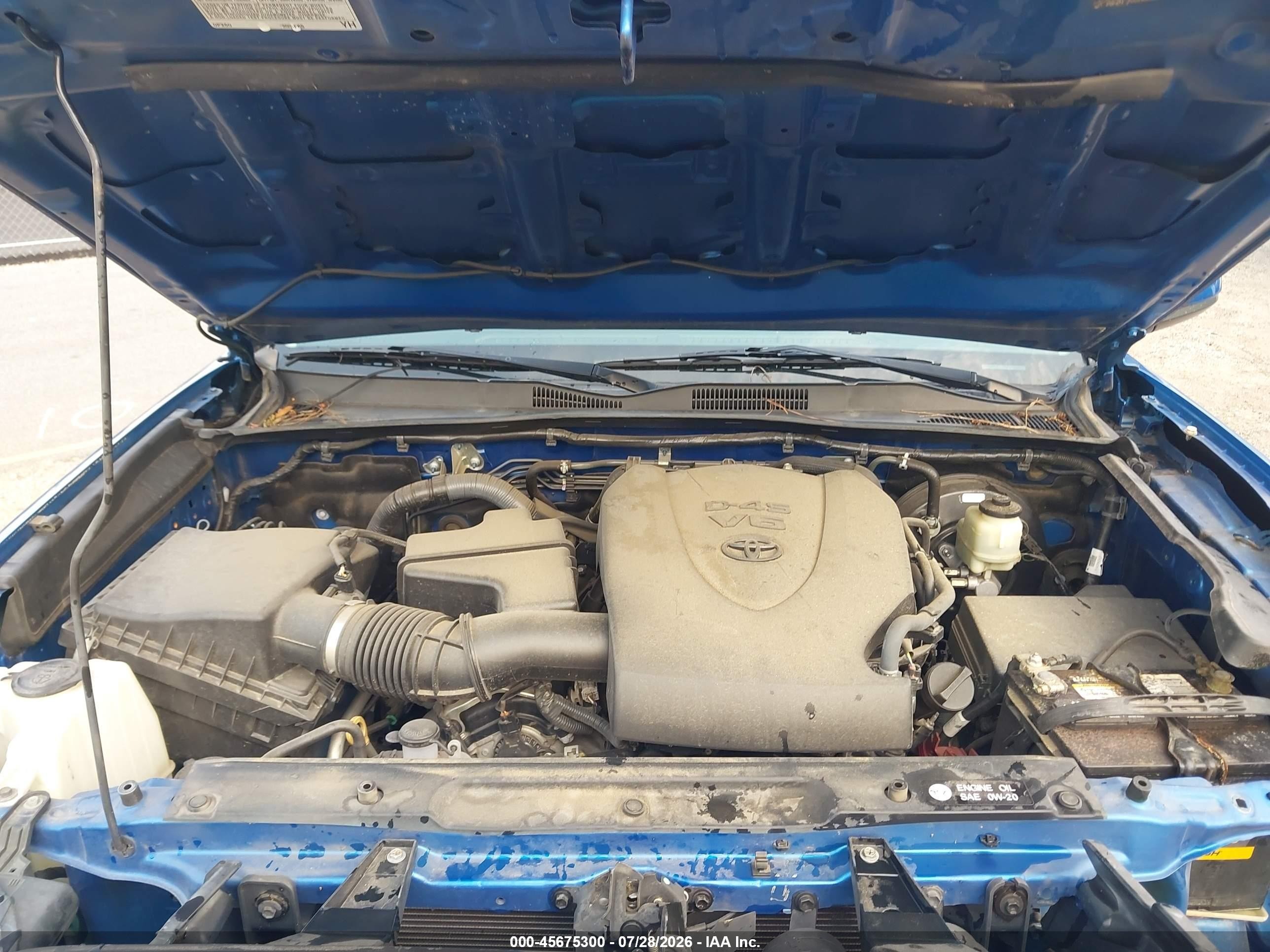 2016 Toyota Tacoma Sr5 V6 Синий vin: 5TFRZ5CN2GX012766