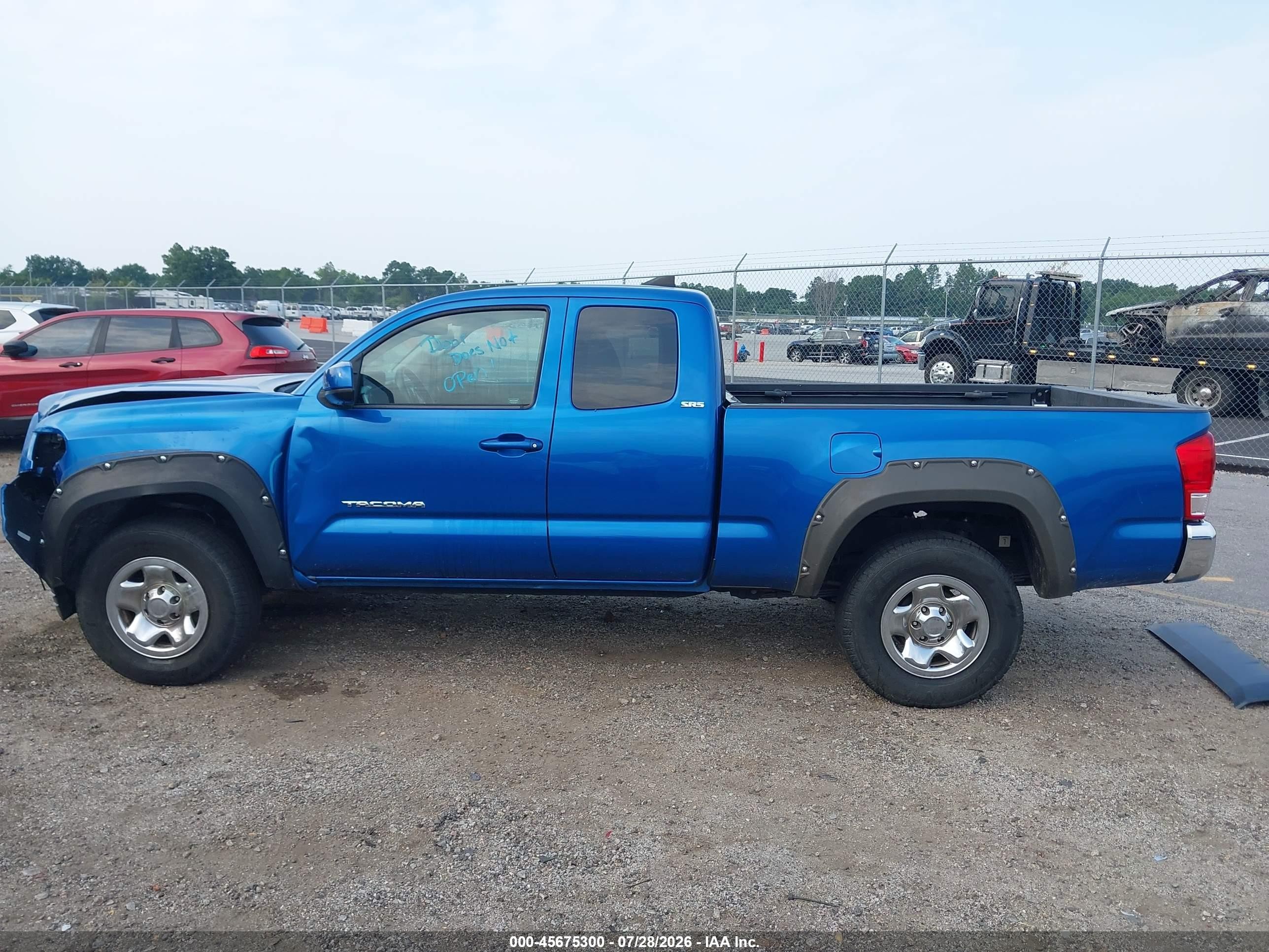 2016 Toyota Tacoma Sr5 V6 Синий vin: 5TFRZ5CN2GX012766